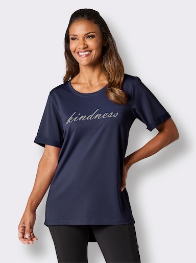 Catamaran Sports Funktionsshirt mit hinten längerem Saum - marine