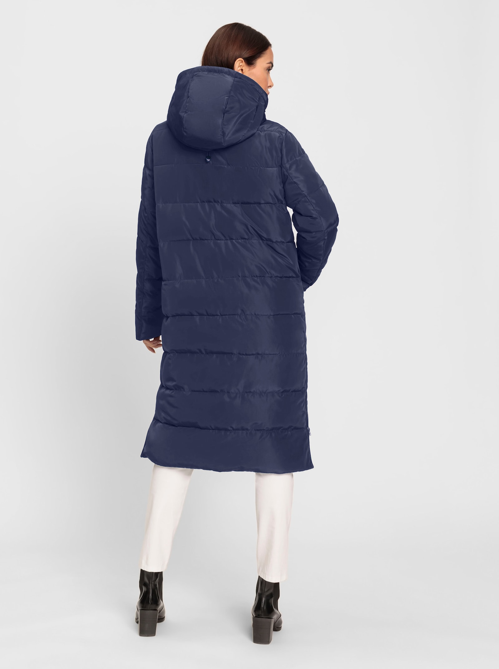 heine Manteau matelassé avec capuche amovible - marine