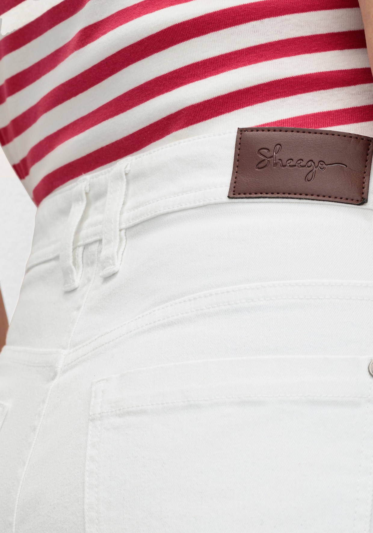 sheego 7/8-jeans - white denim