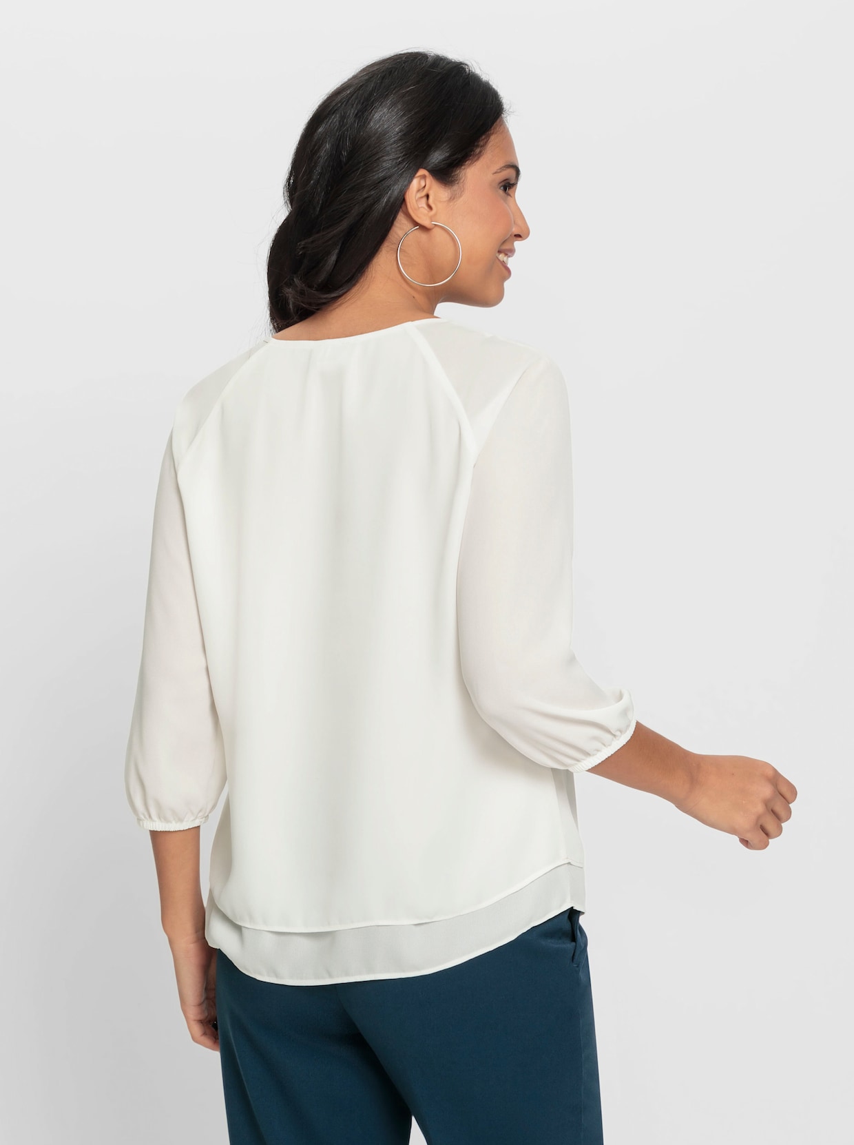 Comfortabele blouse - ecru