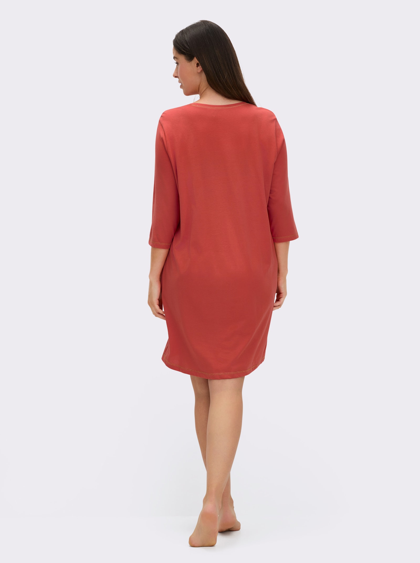 wäschepur Sleepshirts mit glänzendem Druck vorne - marine + terra