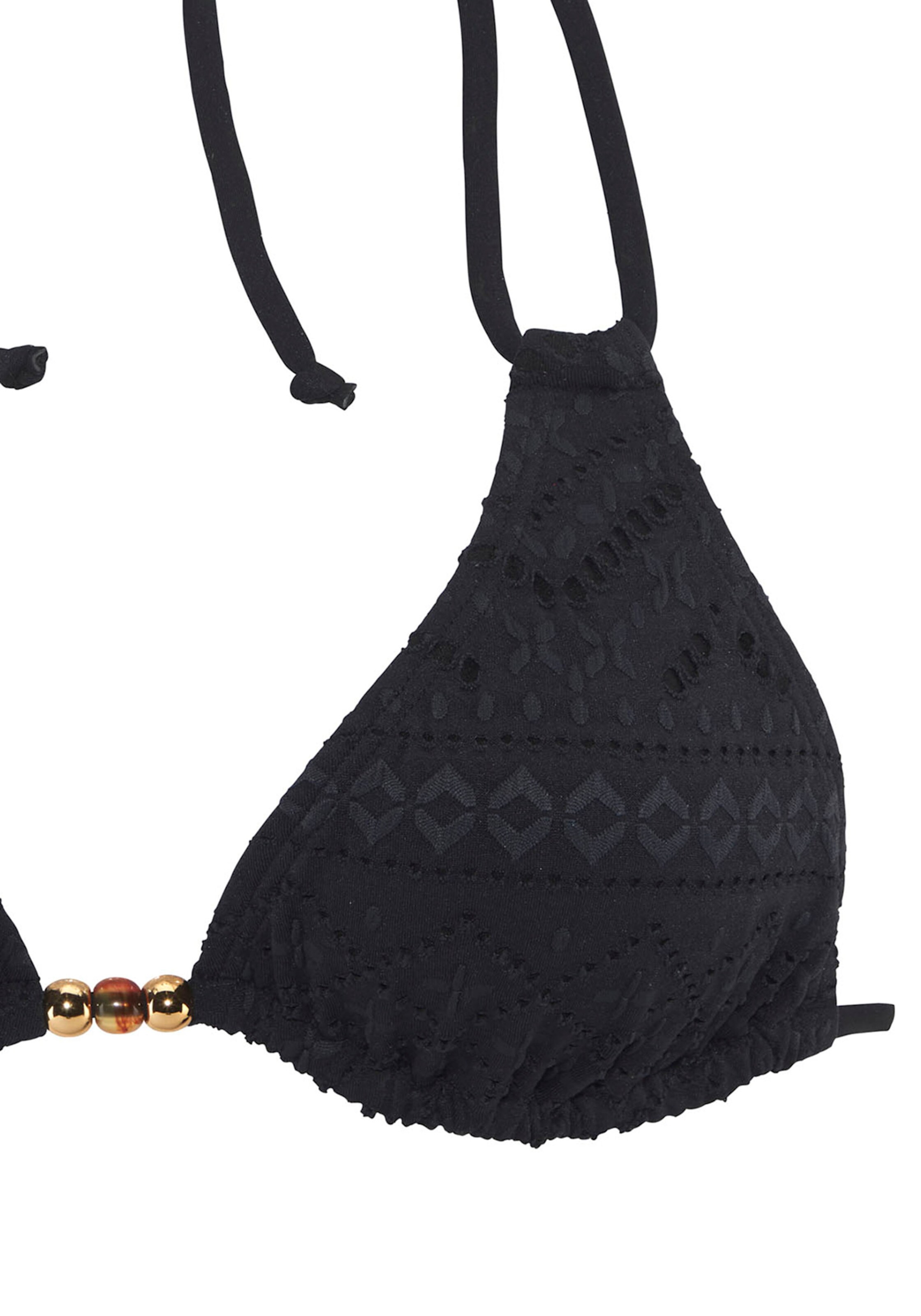 Triangelbikinitop zwart, foto 3