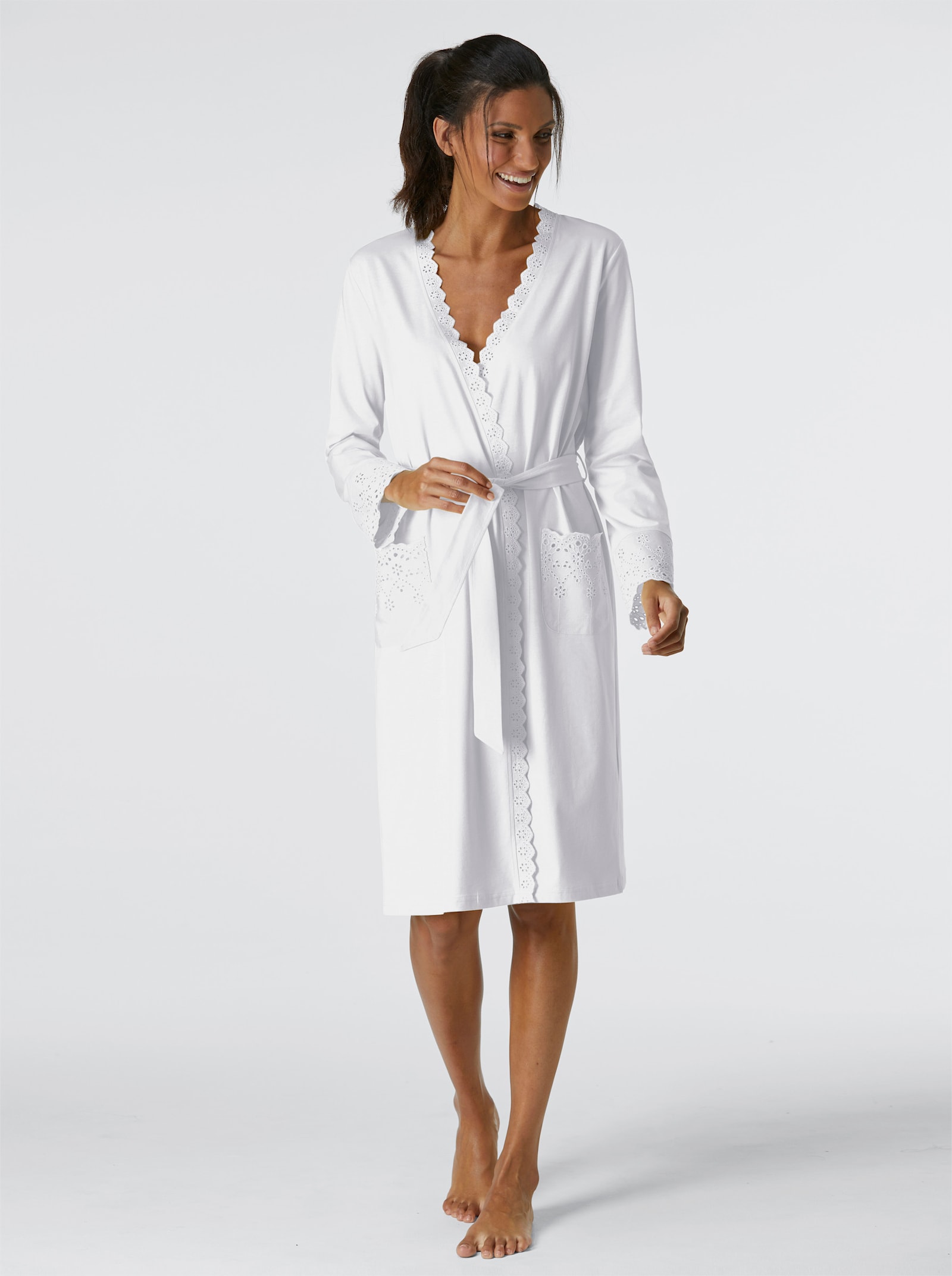 feel good Bademantel - weiß