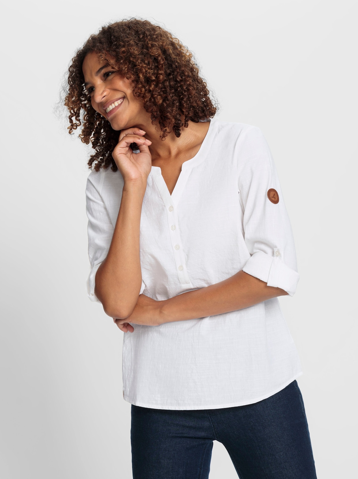 Comfortabele blouse - ecru