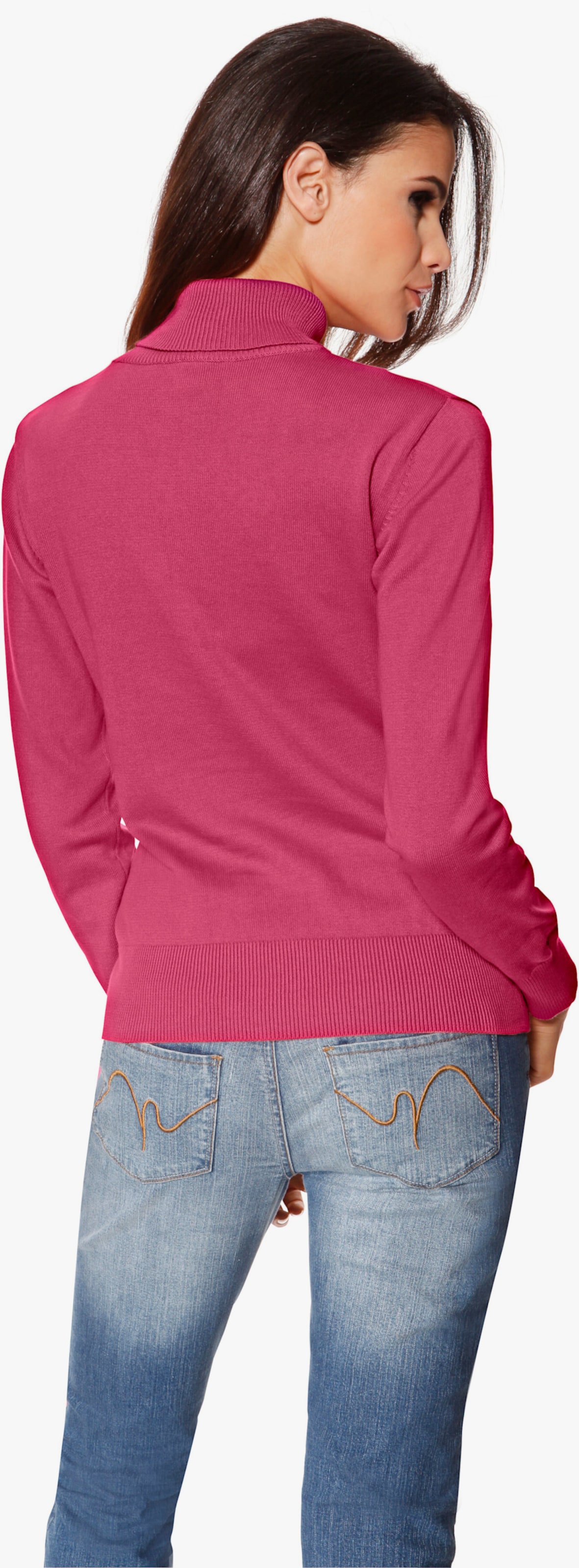 heine Rollkragenpullover in Feinstrick-Qualität - pink