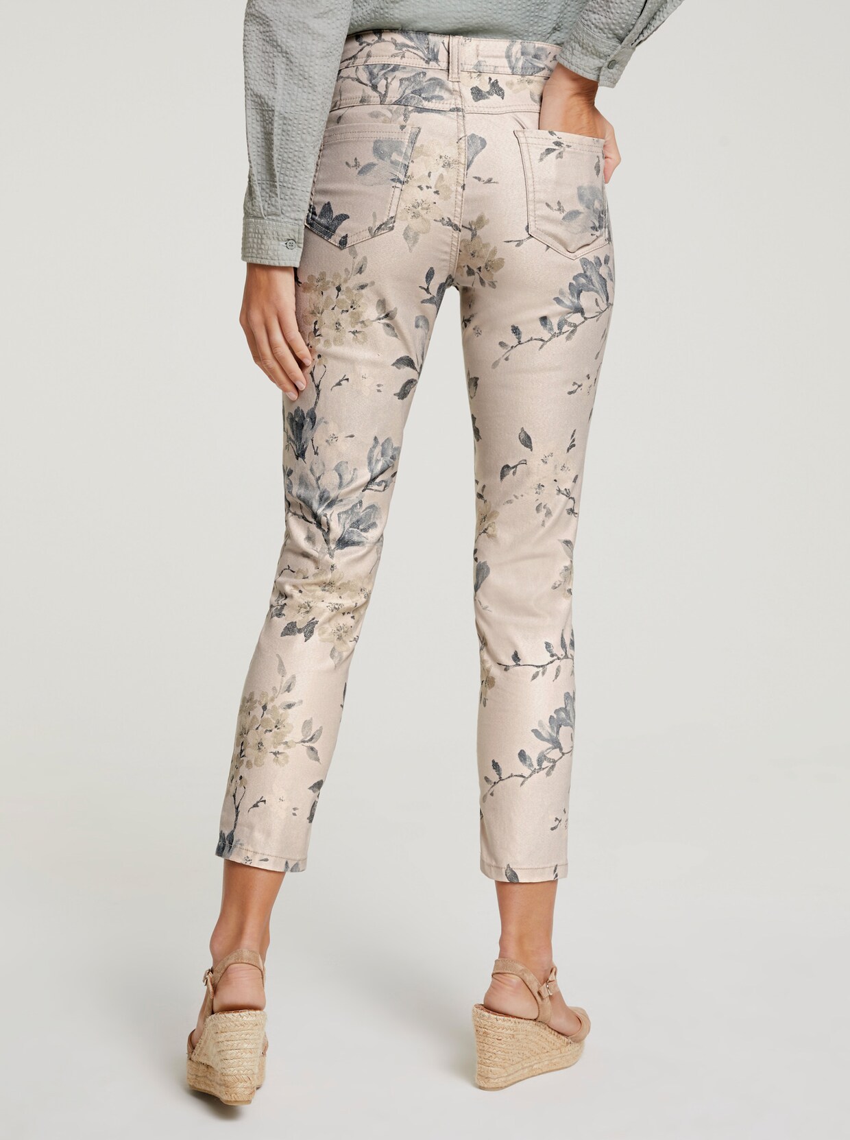 heine Druck-Hose - sand-jade