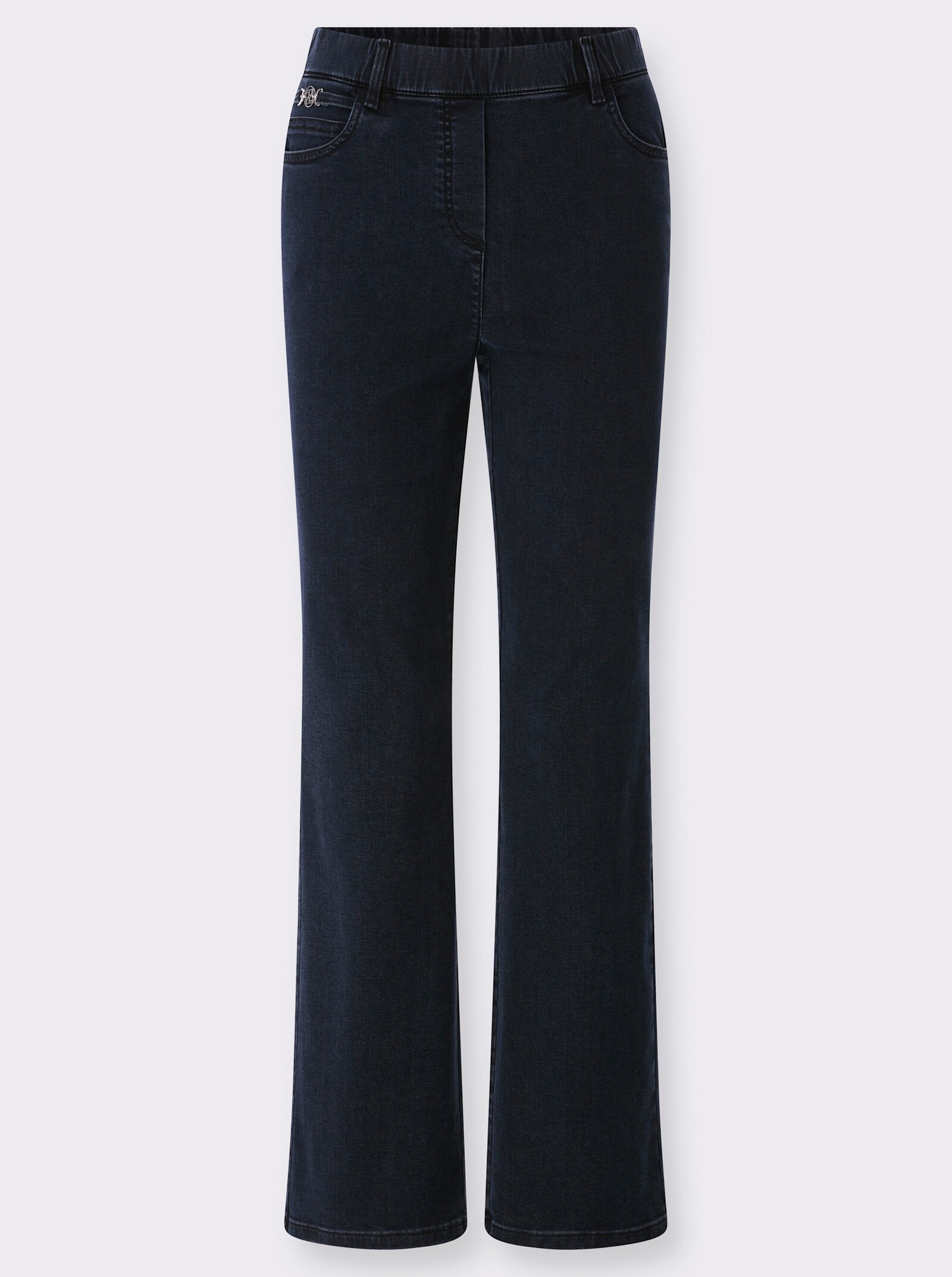 Stretch-Jeans im Bootcut-Style - darkblue-stone-washed