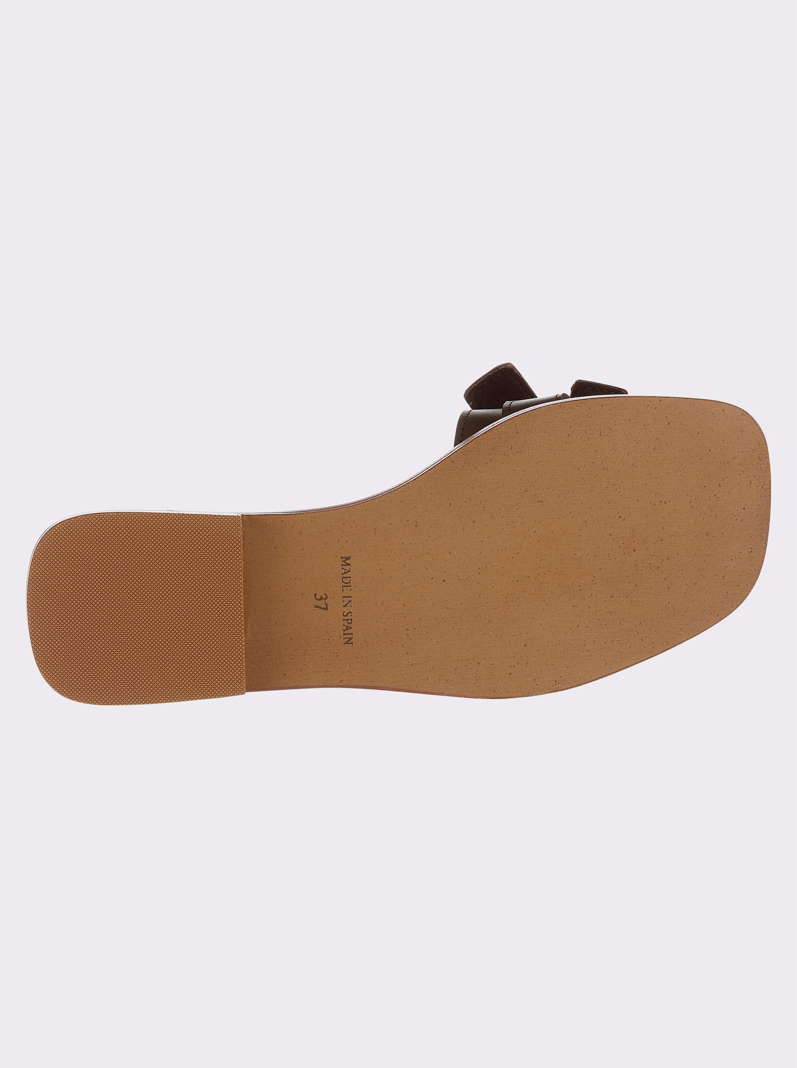 heine Pantolette mit Schnallen-Optik - braun