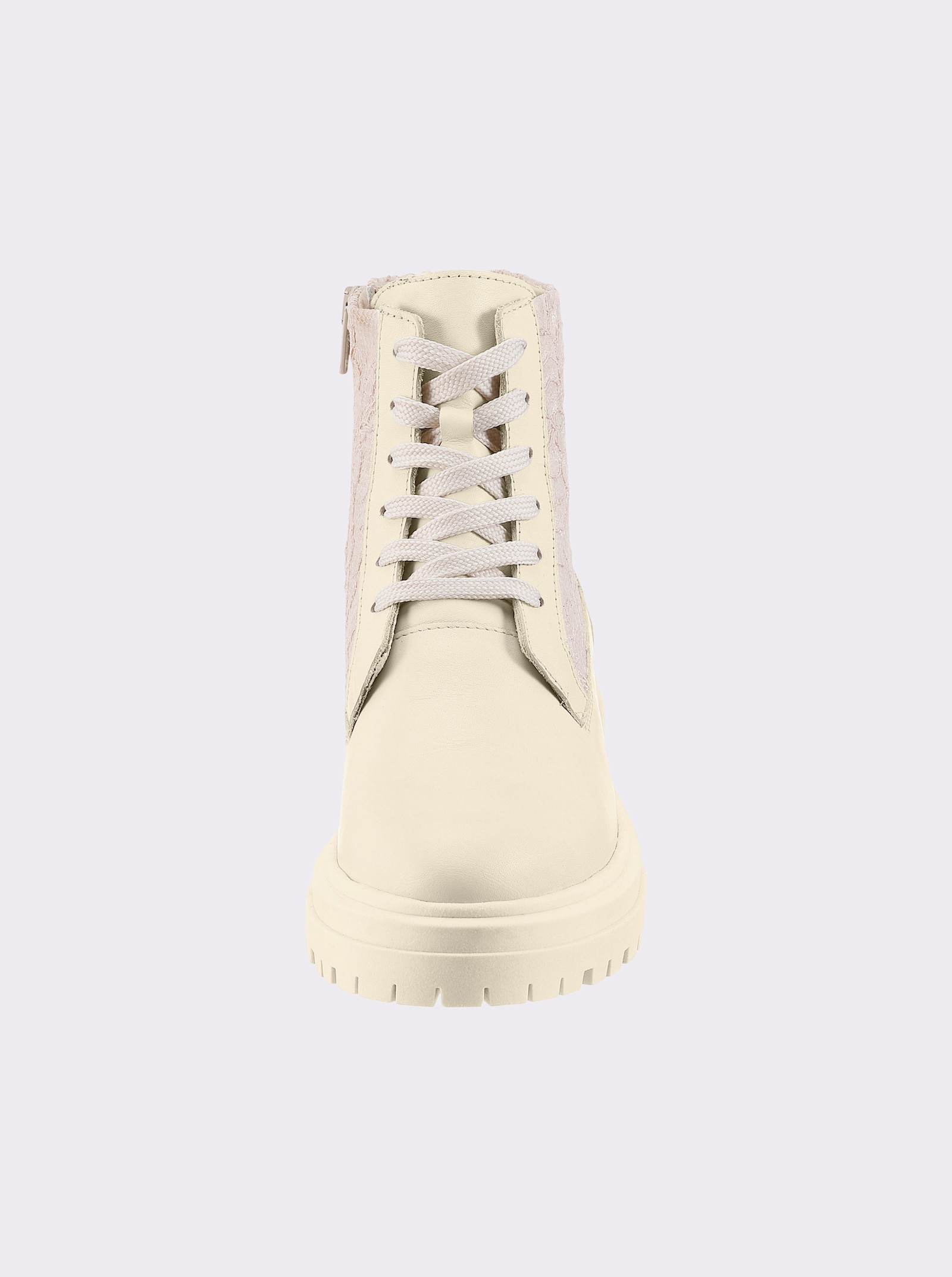 heine Schnürstiefelette - creme