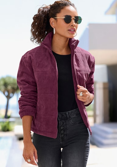 Buffalo Cordjacke - aubergine