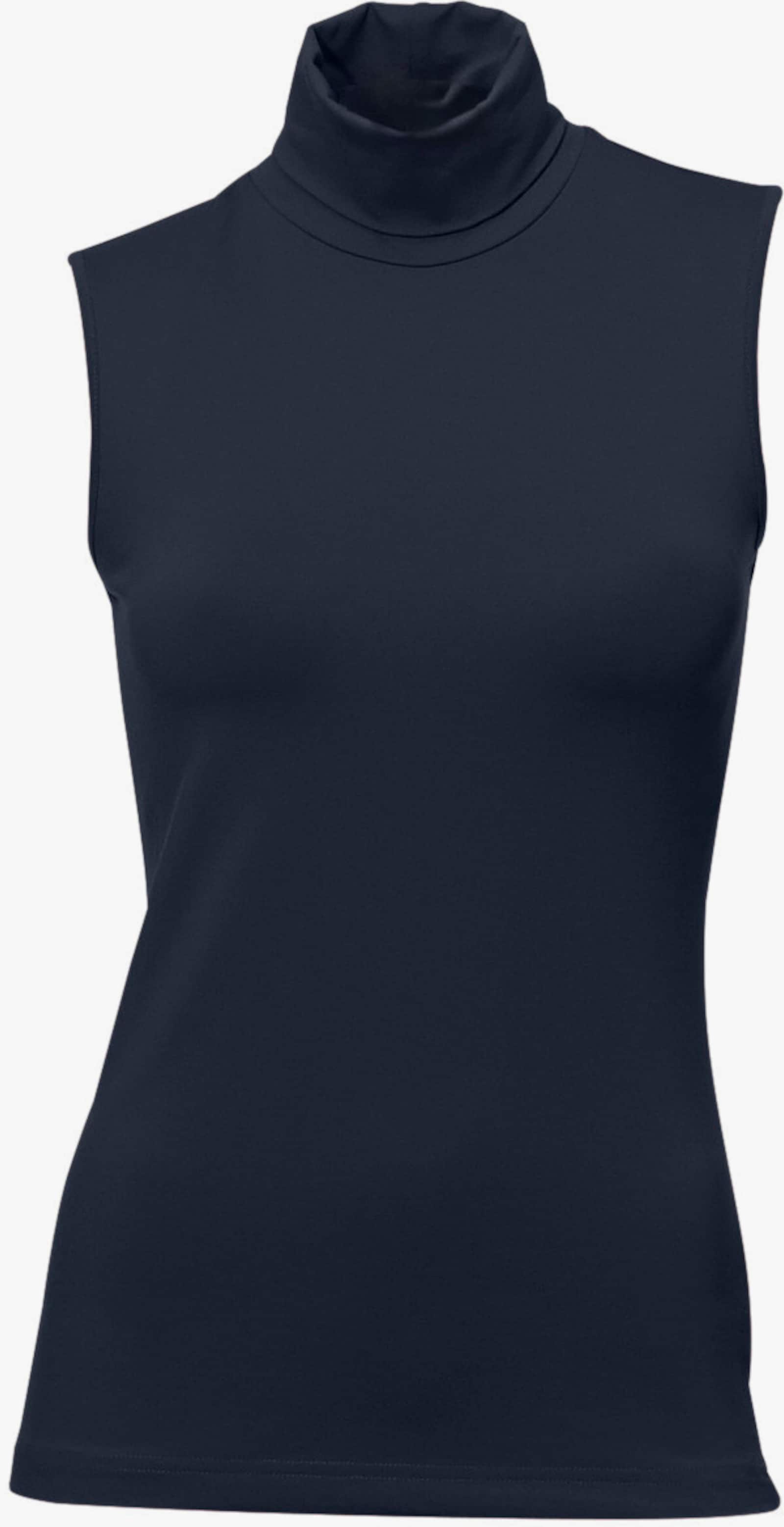 heine Shirttop mit Rollkragen - marine