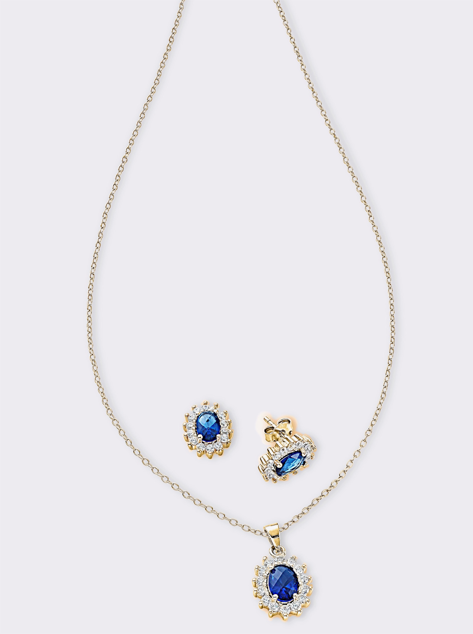 Set - Silber vergoldet 925