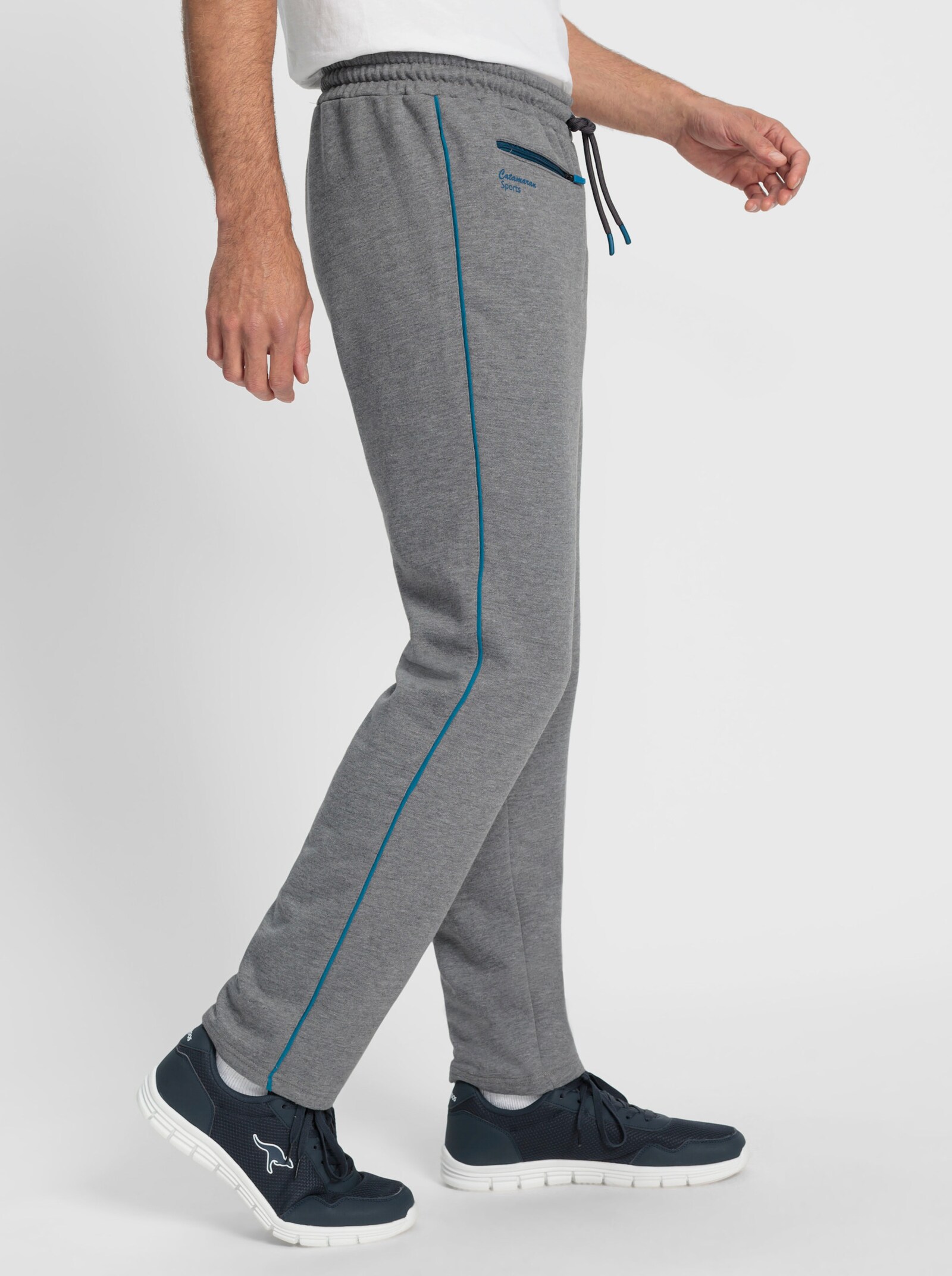 Catamaran Sports Sporthose mit Reißverschluss-Tasche - anthrazit-meliert