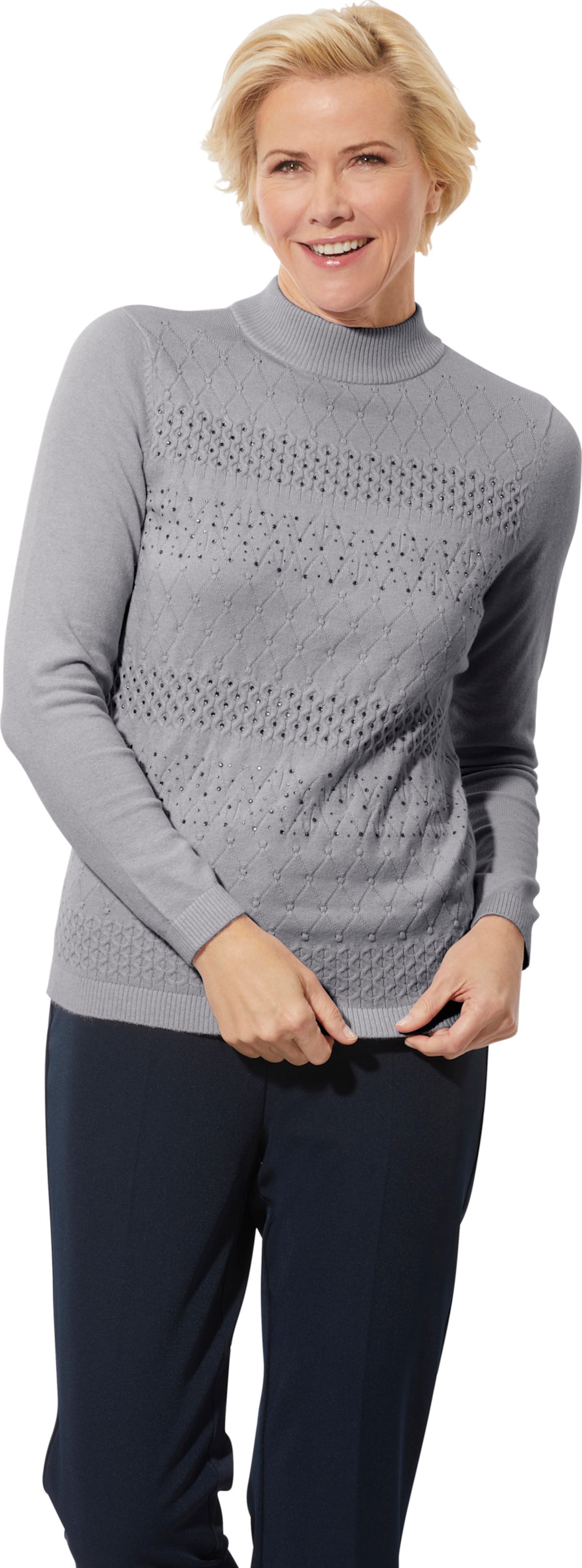 Thumbnail - Stehkragenpullover