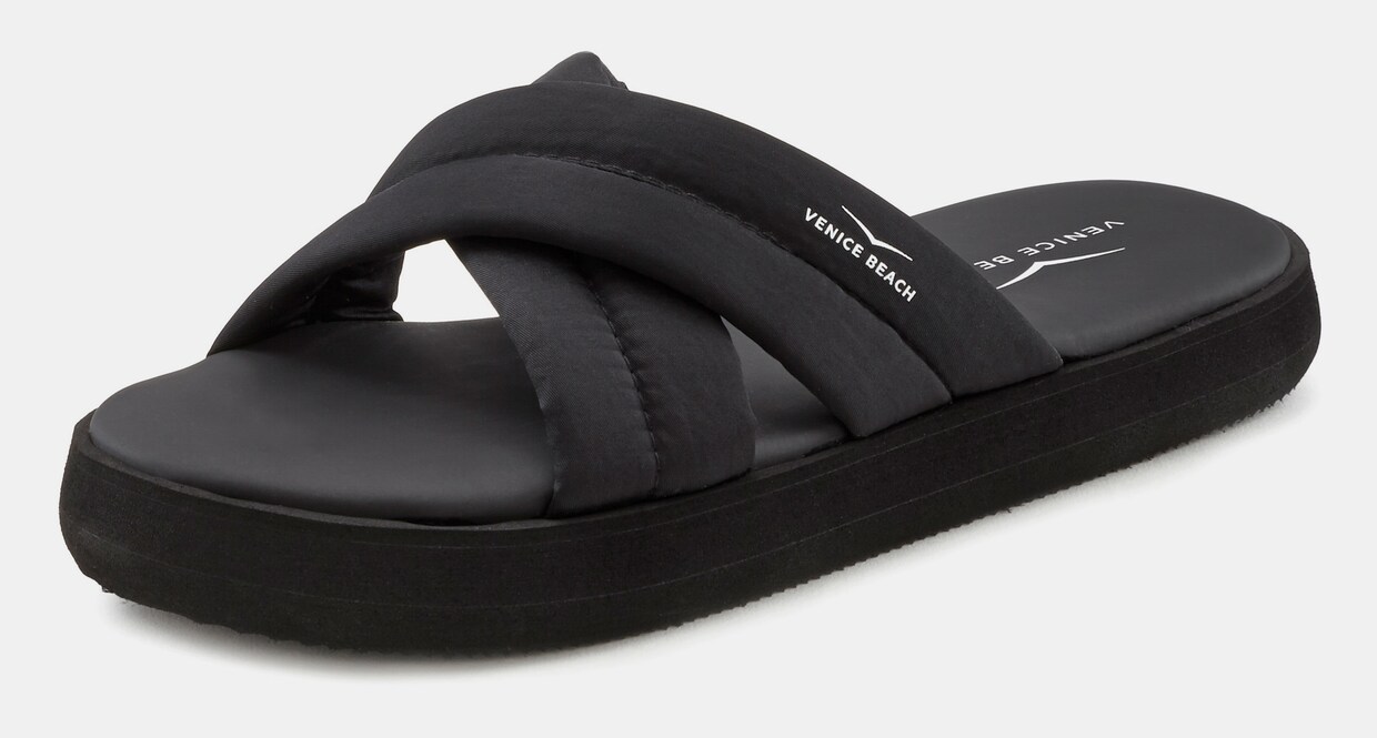 Venice Beach Badepantolette - schwarz
