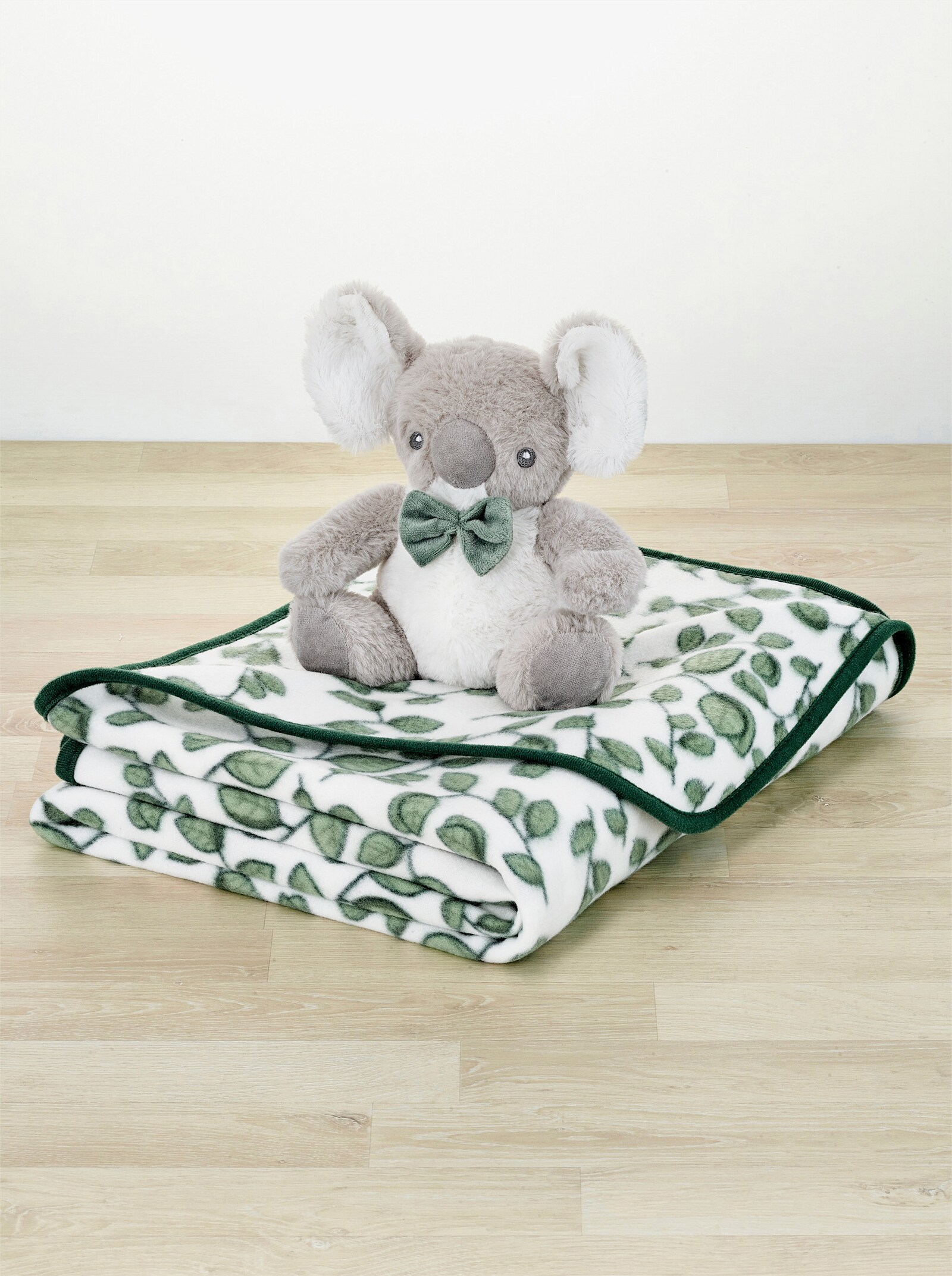 Decke mit Koalabär - grau