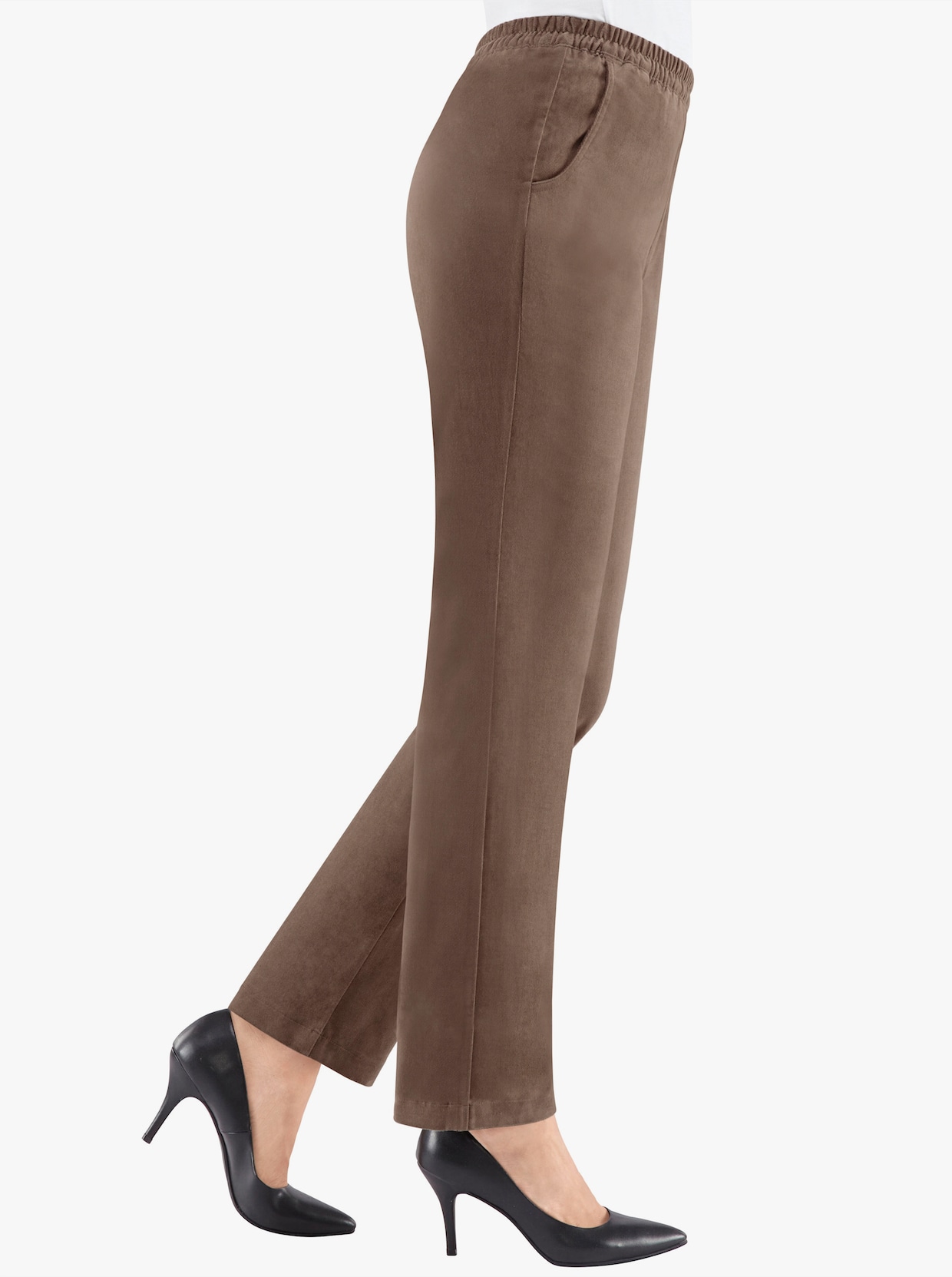 comfortbroek - taupe