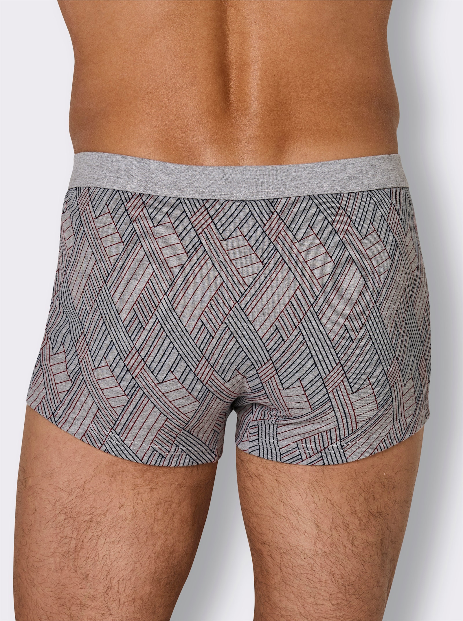 wäschepur men Boxerky - šedá-melír-různé barvy