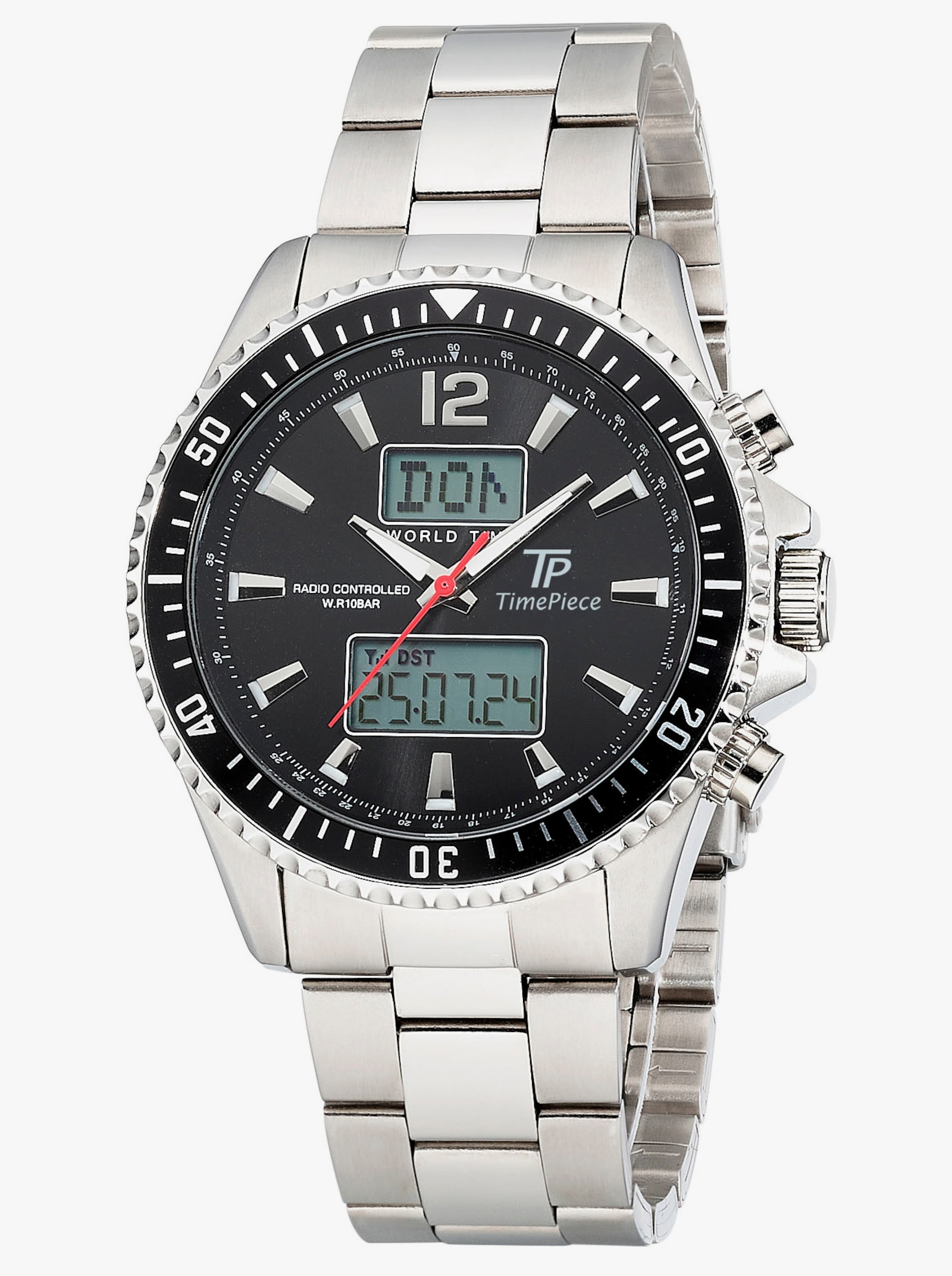 Herren-Funk-Chronograph - schwarz