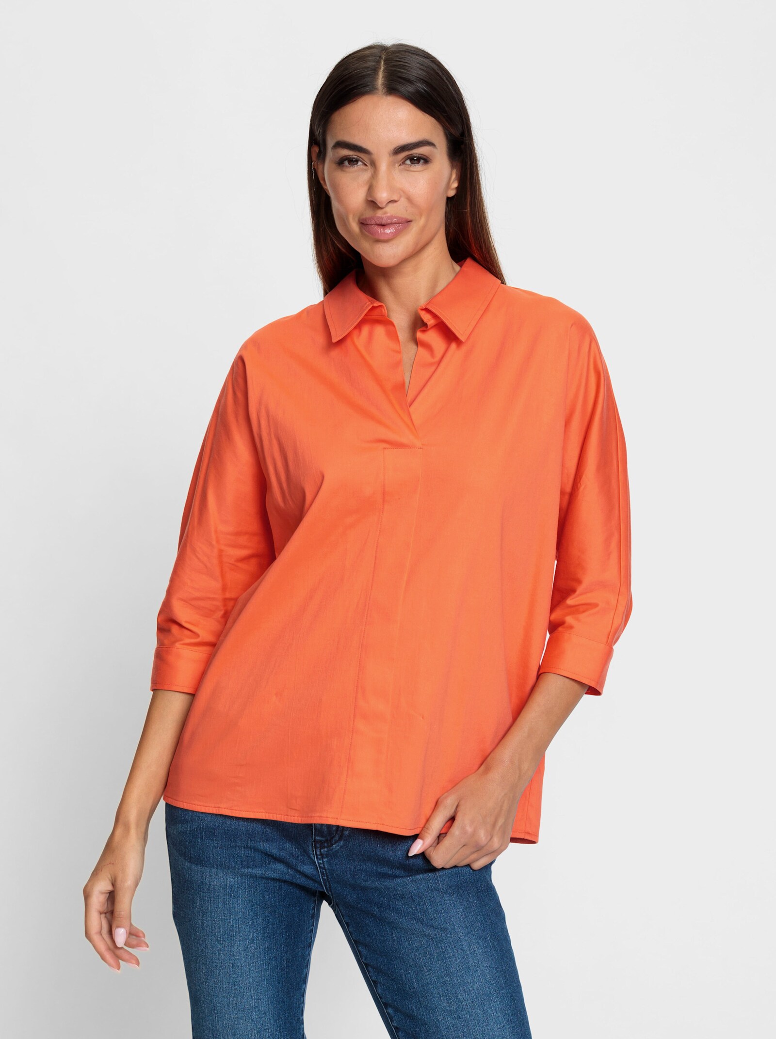 heine Schlupfbluse im Oversized-Style - orange