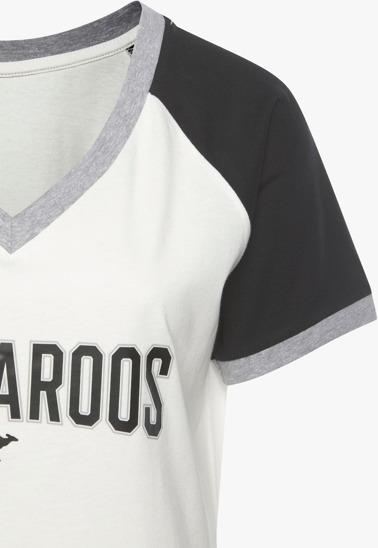 KangaROOS Bigshirt - schwarz-weiß
