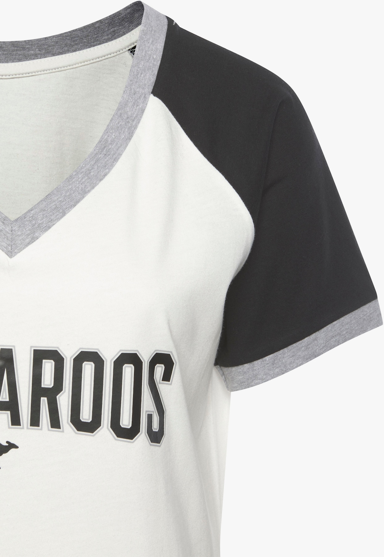 KangaROOS T-shirt de nuit - noir-blanc