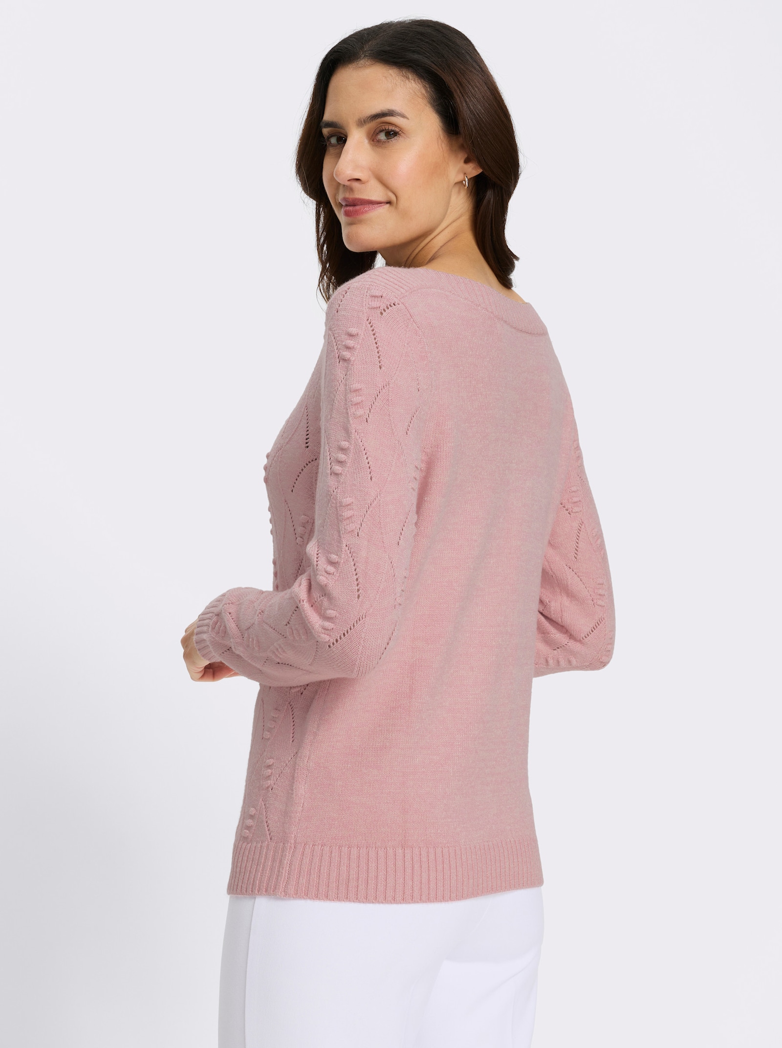 Langarm-Pullover - hortensie-puder-meliert