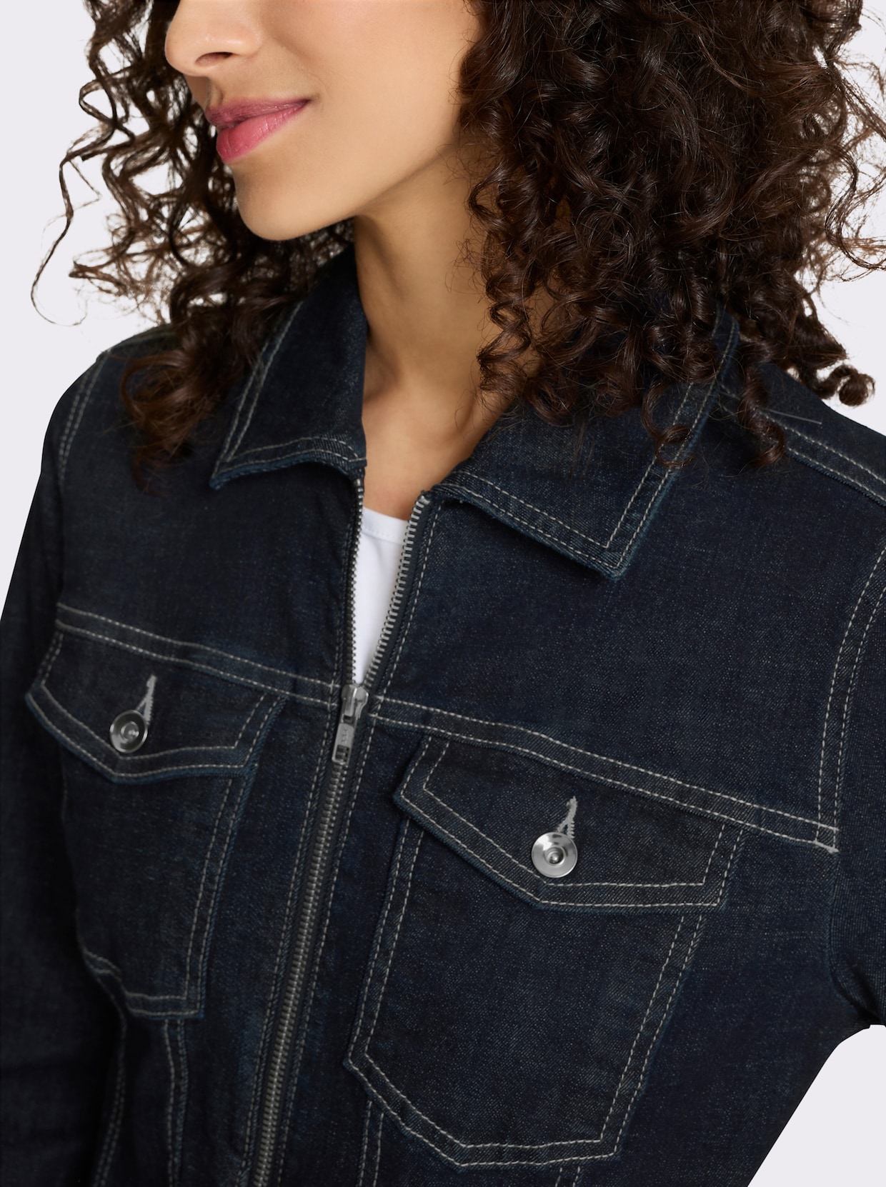 heine Jeansjacke - dark blue