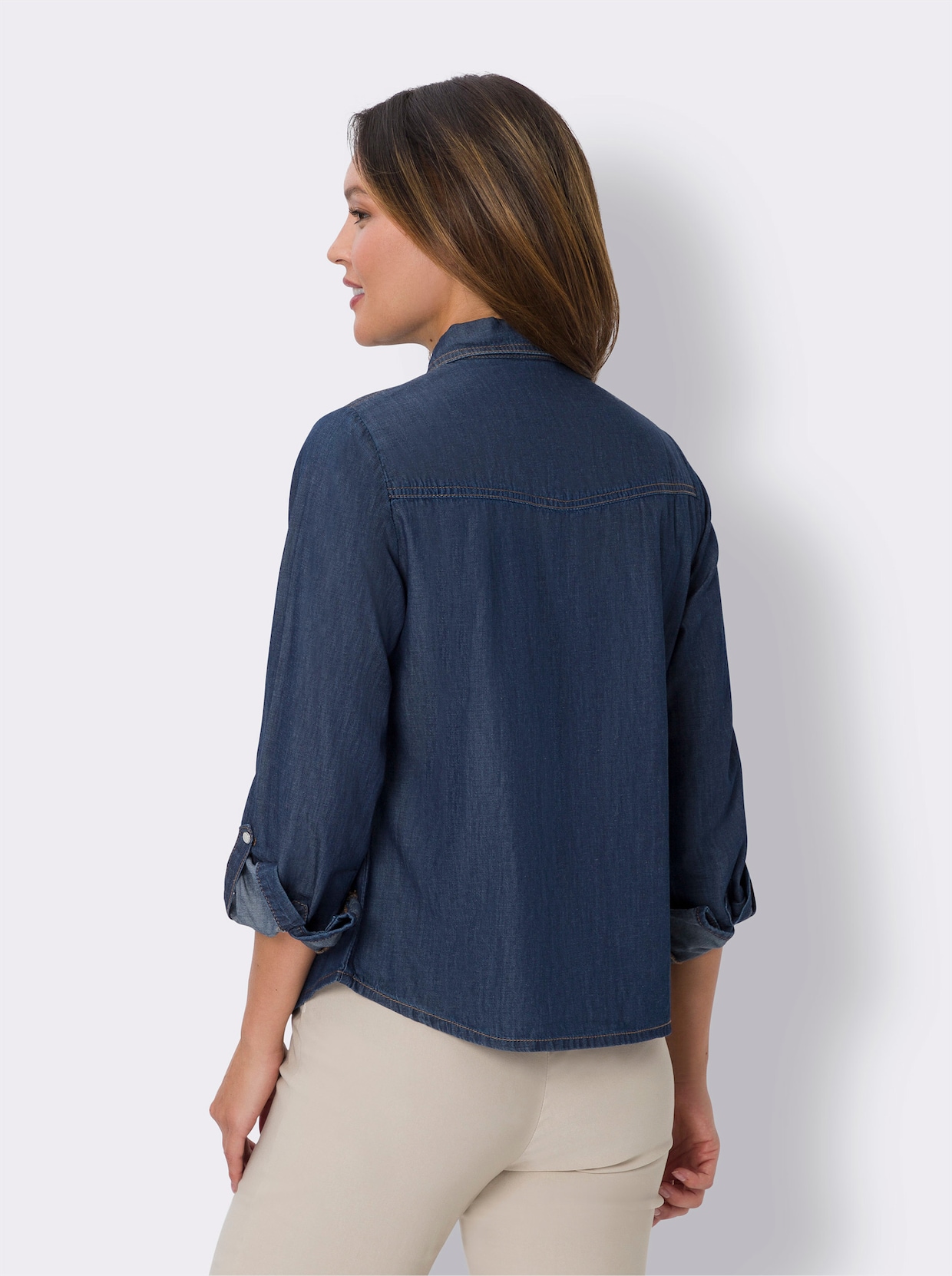 Jeansblouse - dark-blue