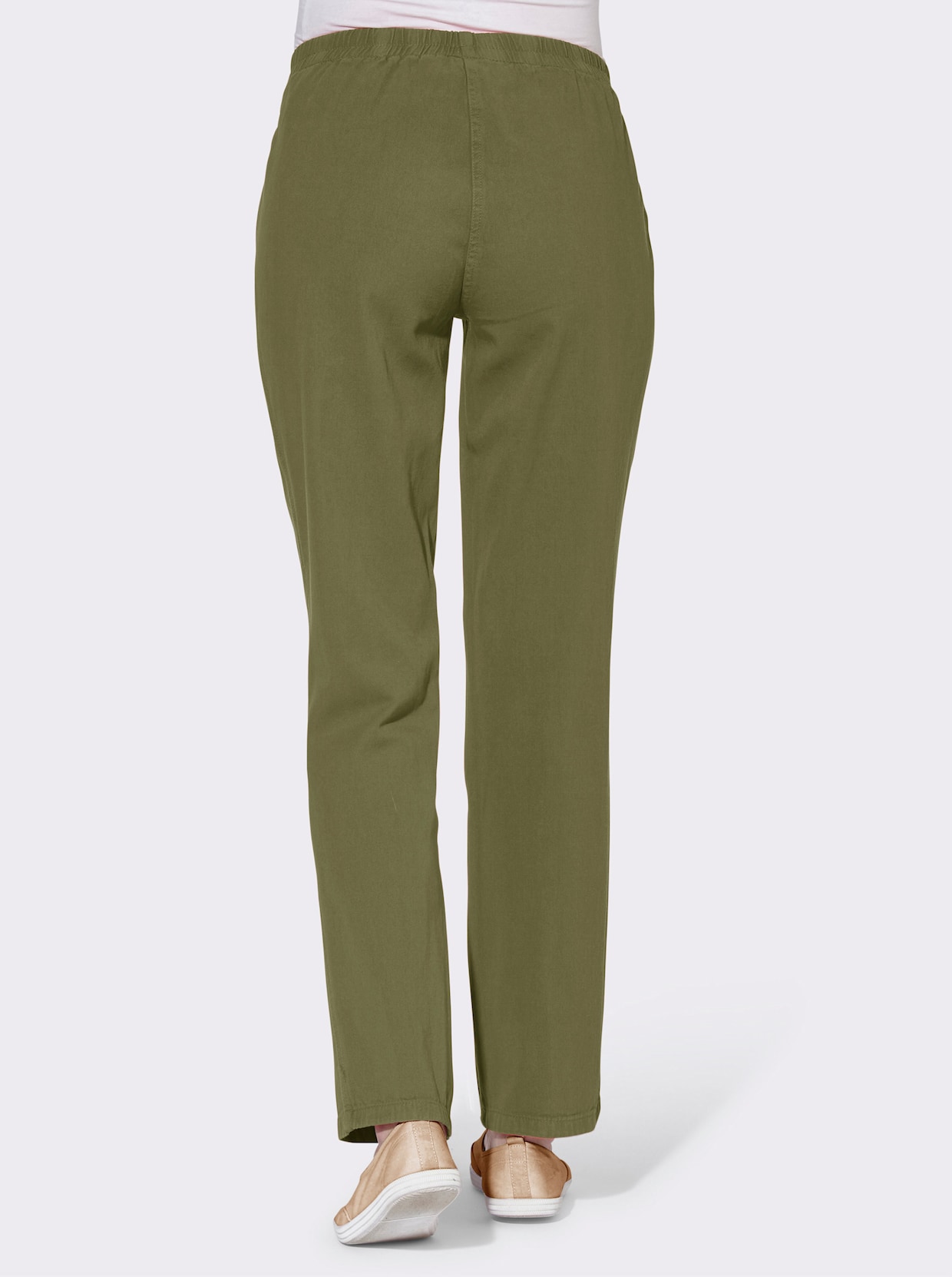 Pohodlné kalhoty - olivová
