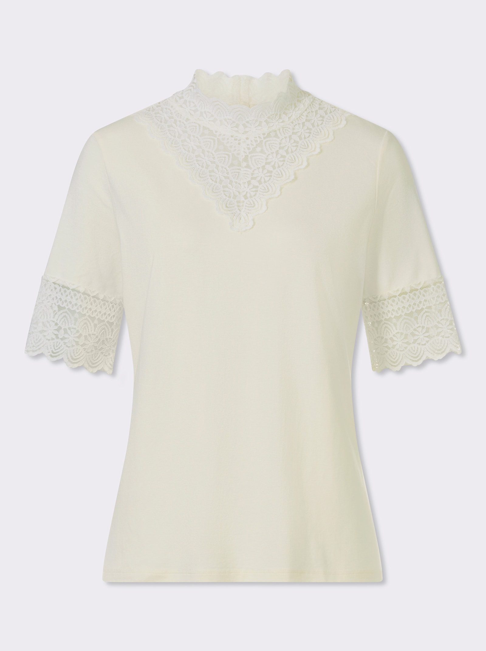 Spitzen-Shirt - champagner