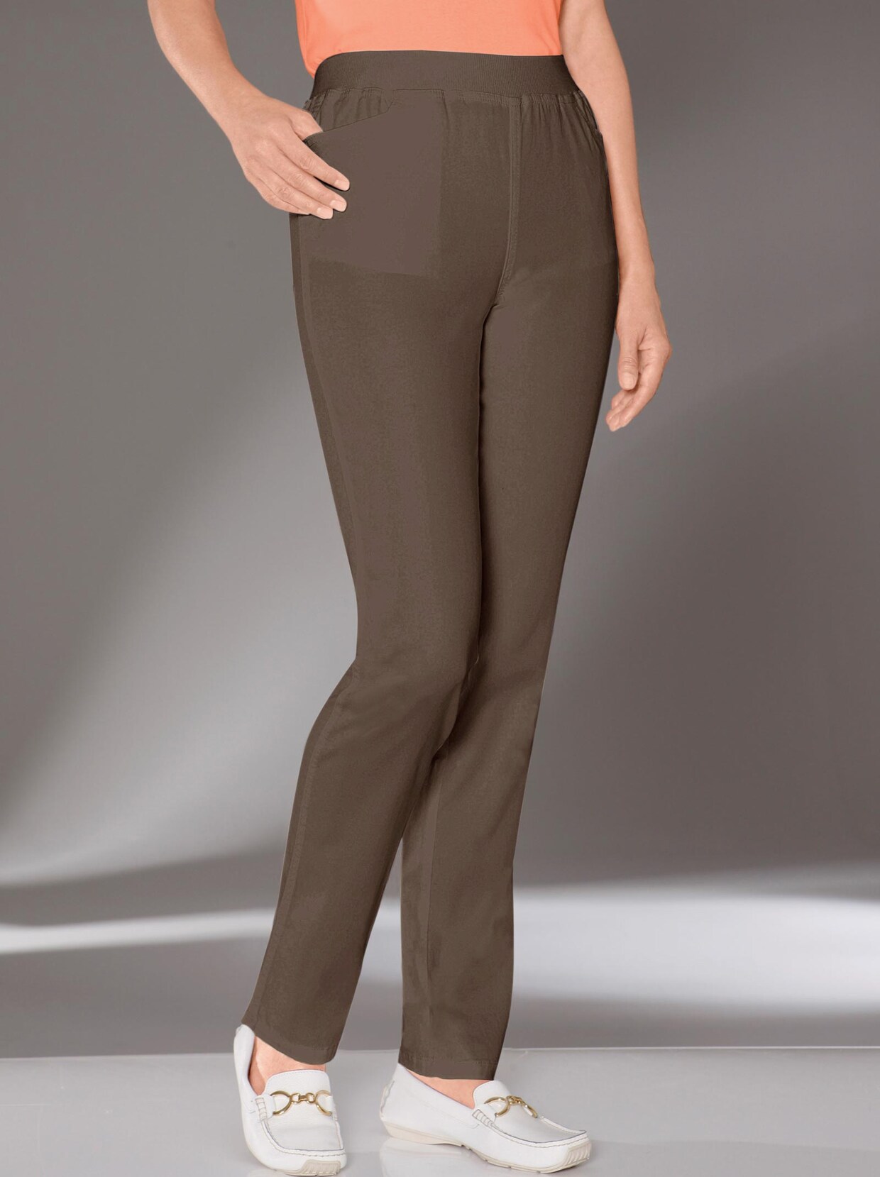 Stretch jeans - taupe