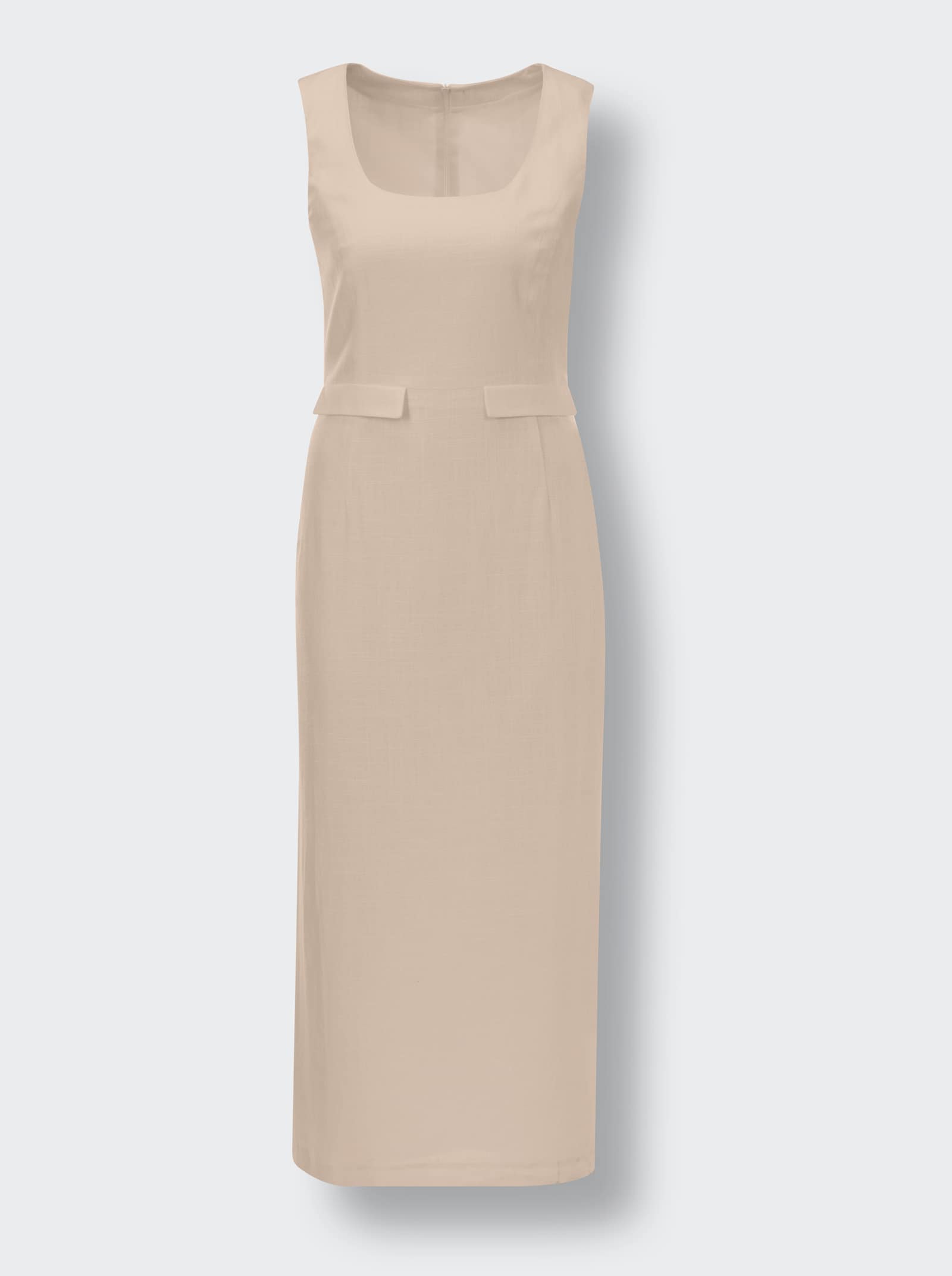 heine Cocktailkleid Struktur-Qualität mit Leinen - beige
