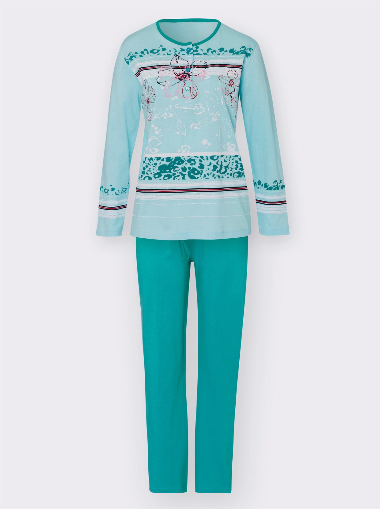 Top Ten Pyjama - mint geprint