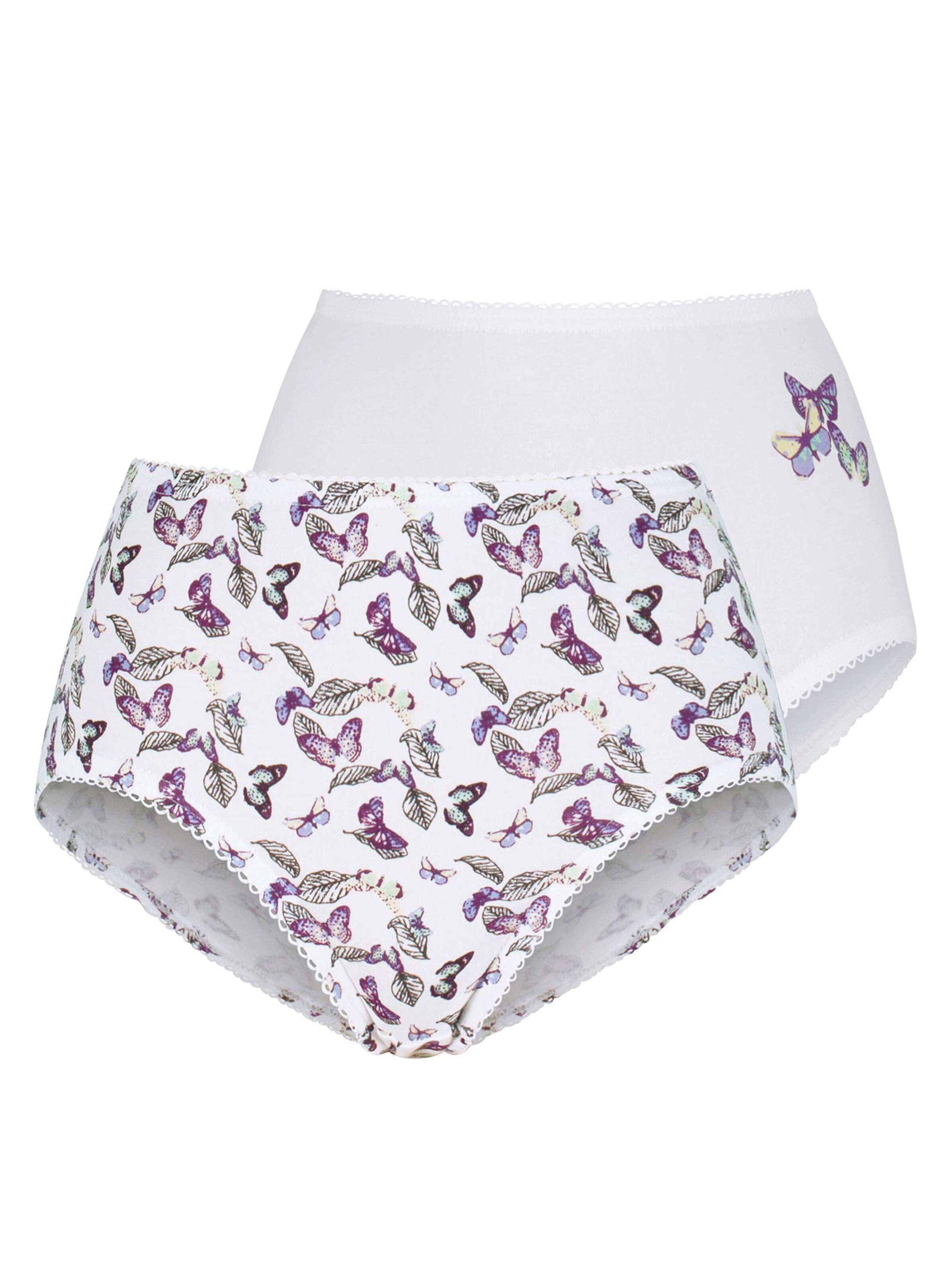 wäschepur Taillenslip - weiß-bedruckt