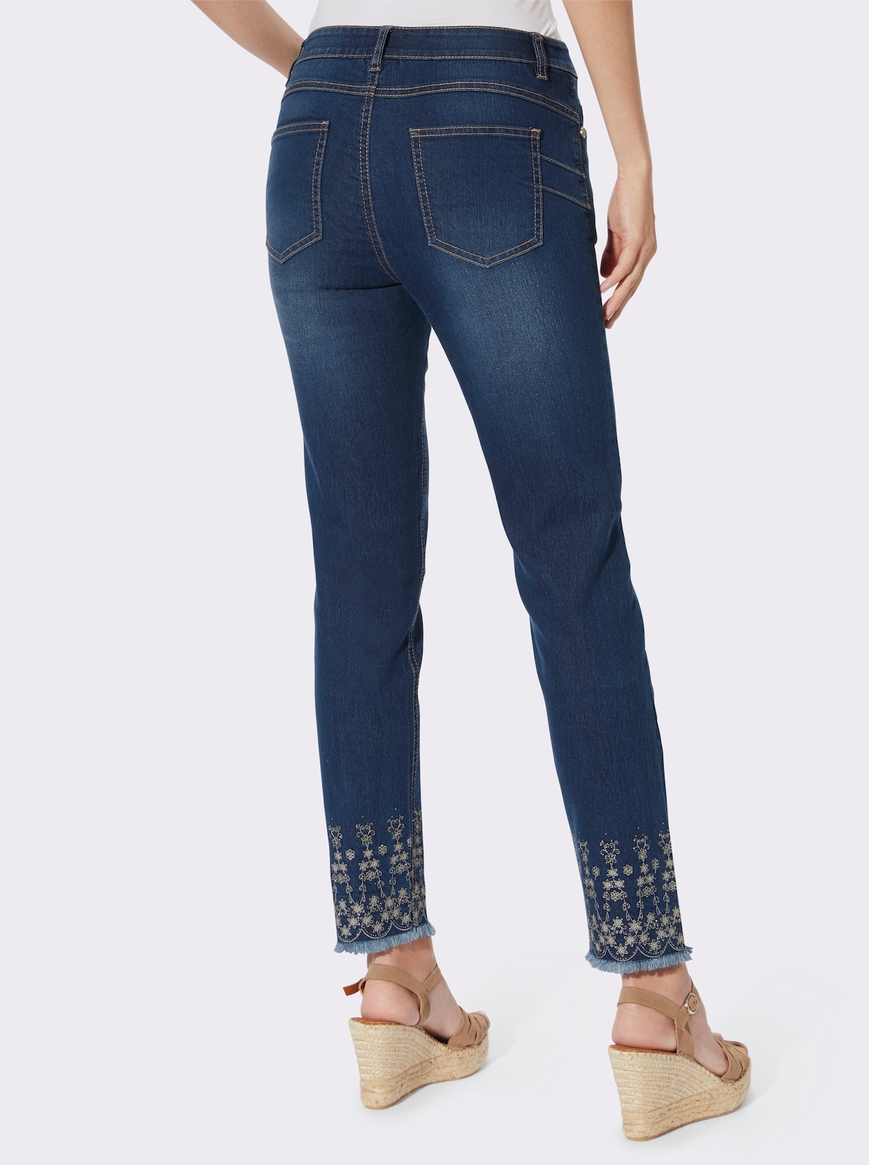 heine Push-up-Jeans - blue-stone-washed