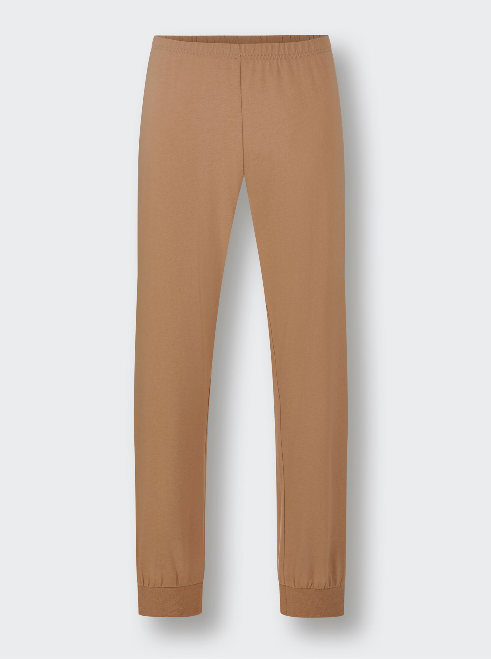 wäschepur men Schlafanzug - camel-dunkelrot-bedruckt