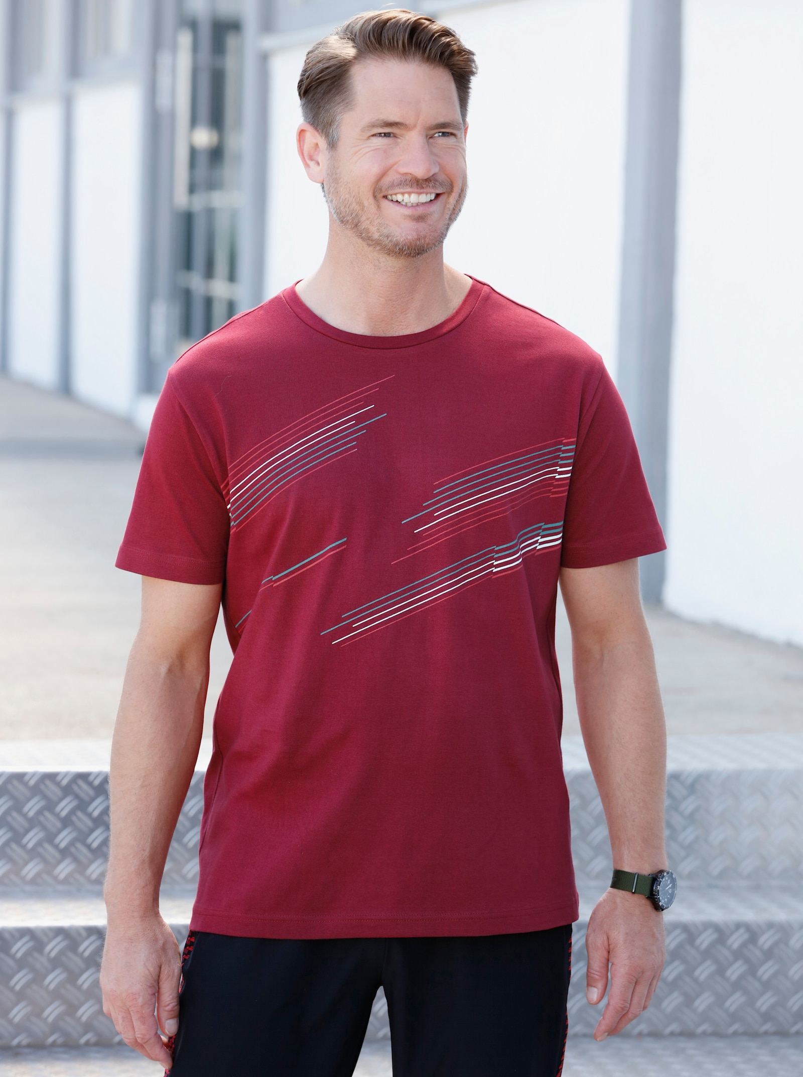 Freizeitshirt - kirsche