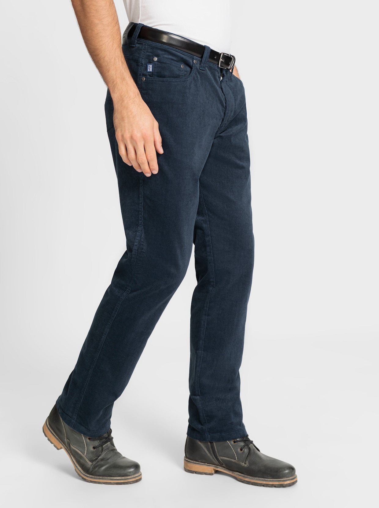 Brühl Broek - donkerblauw gedessineerd