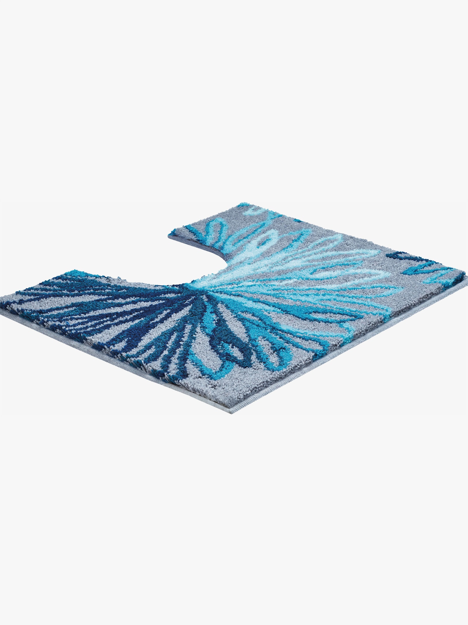 Grund Badematte - türkis-grau
