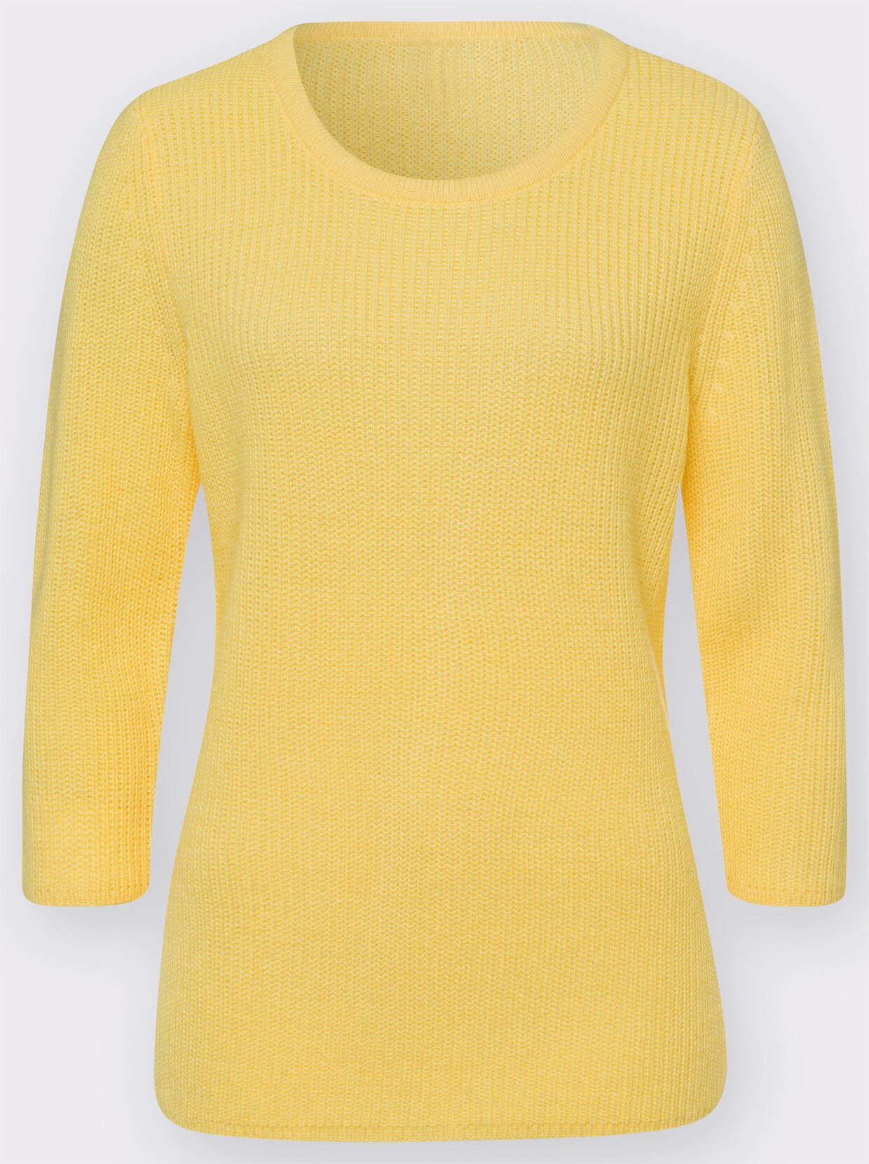 Pletený pulóver - žltá