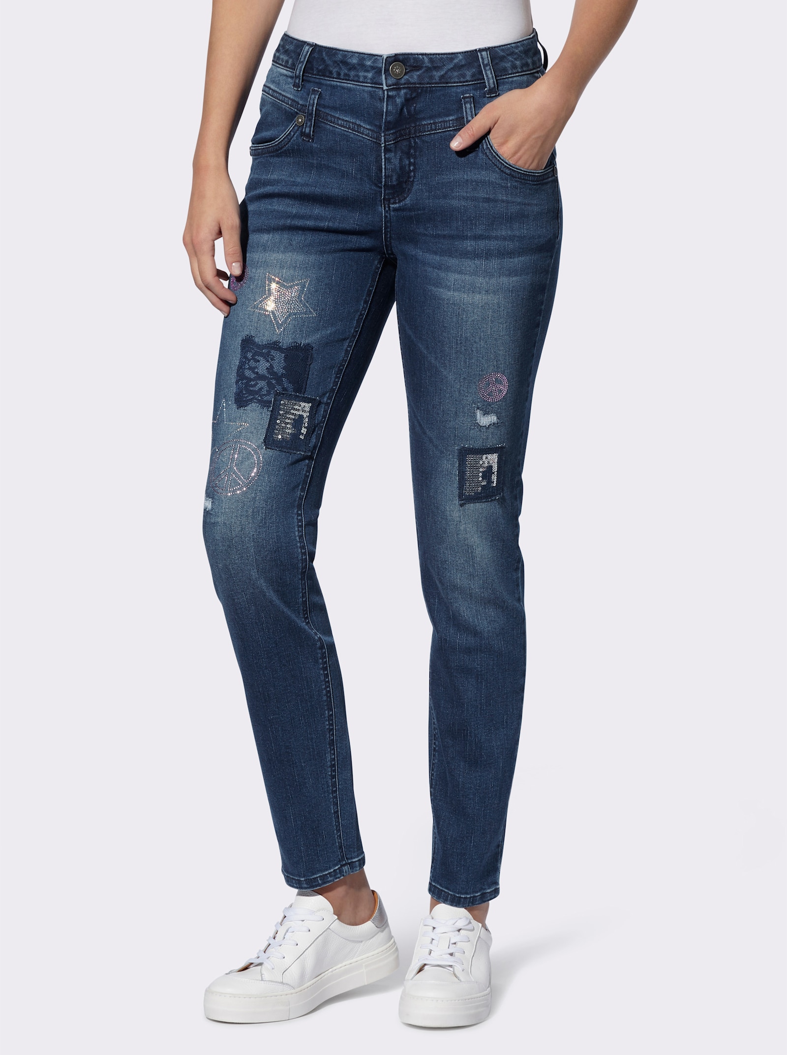 heine Jeans - blue-stone-washed