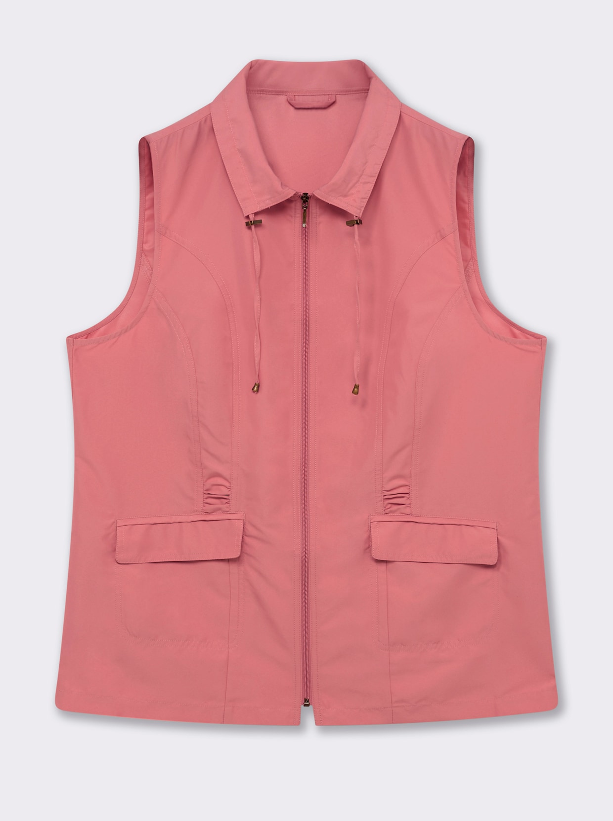 Longweste aus Microfaser - flamingo