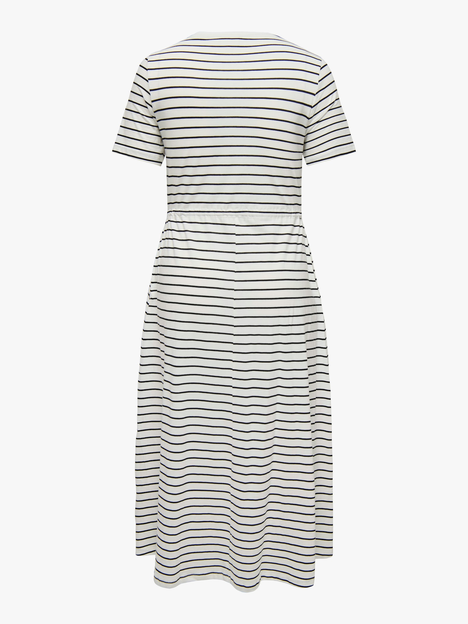 ONLY CARMAKOMA Jerseykleid - cloud dancer stripes:(dina) black