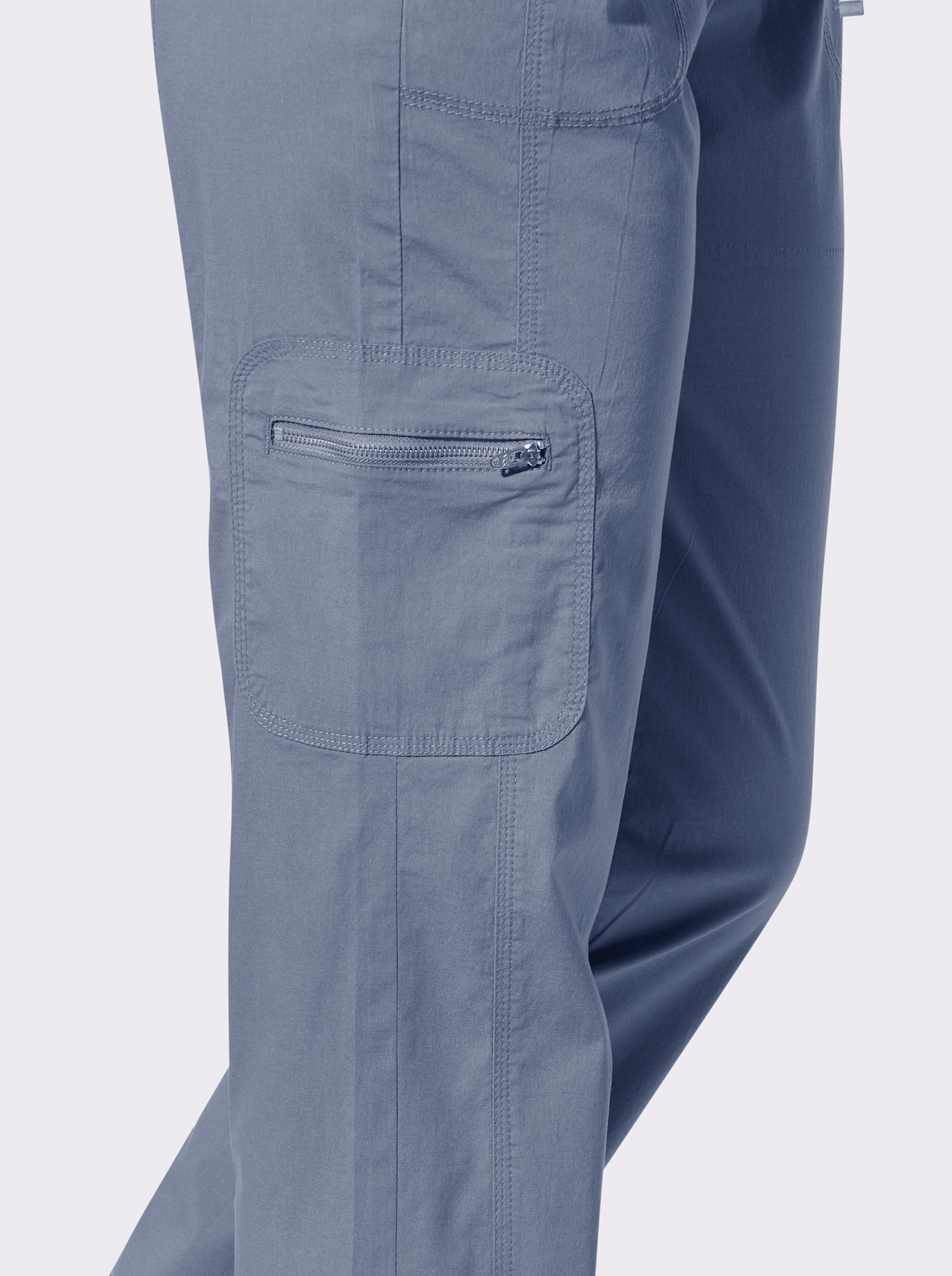 Schlupfhose - taubenblau