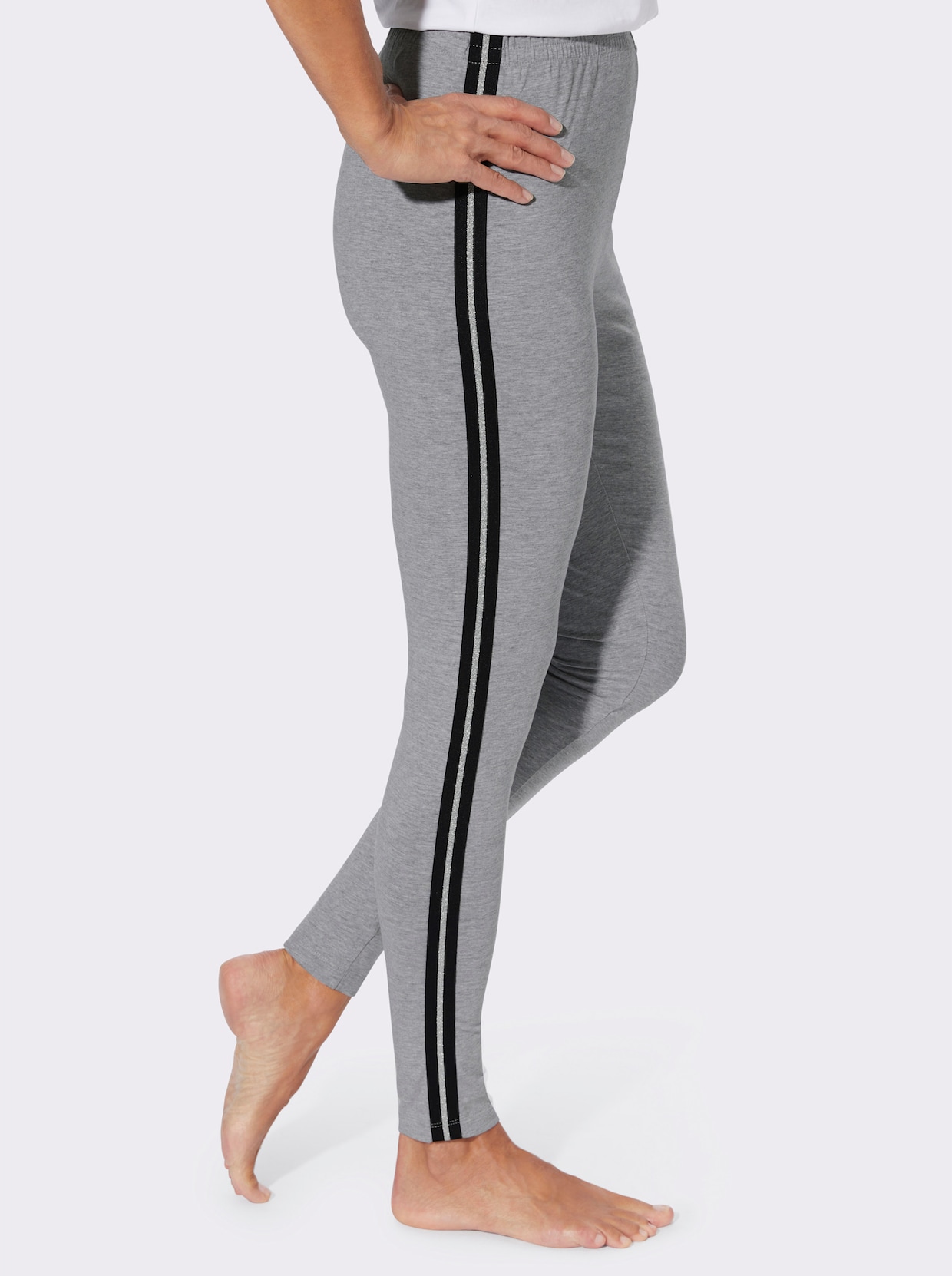 Leggings - gråmelerad