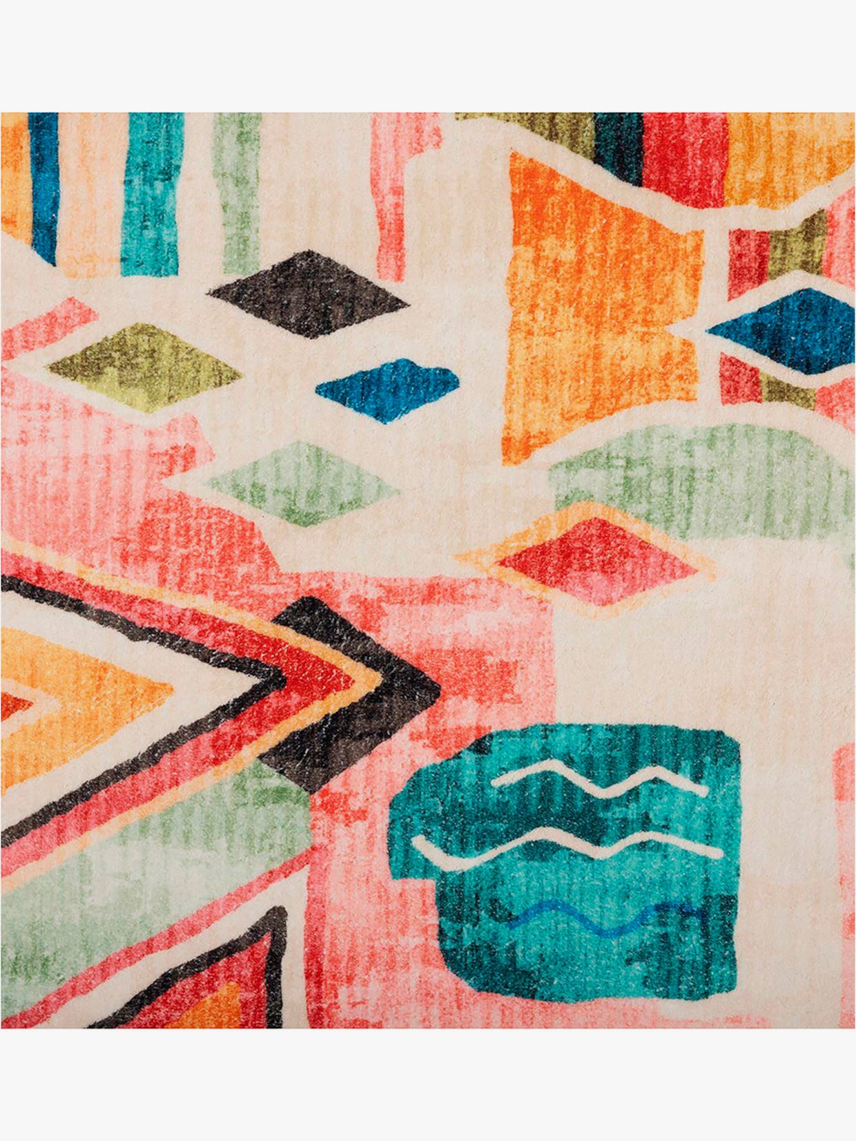 Theko Badematte - natur-bunt