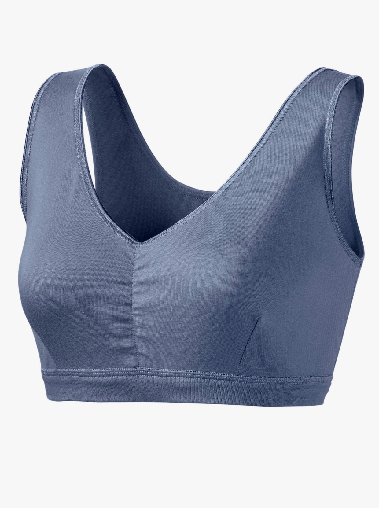 wäschepur Bustier - jeansblau + mauve