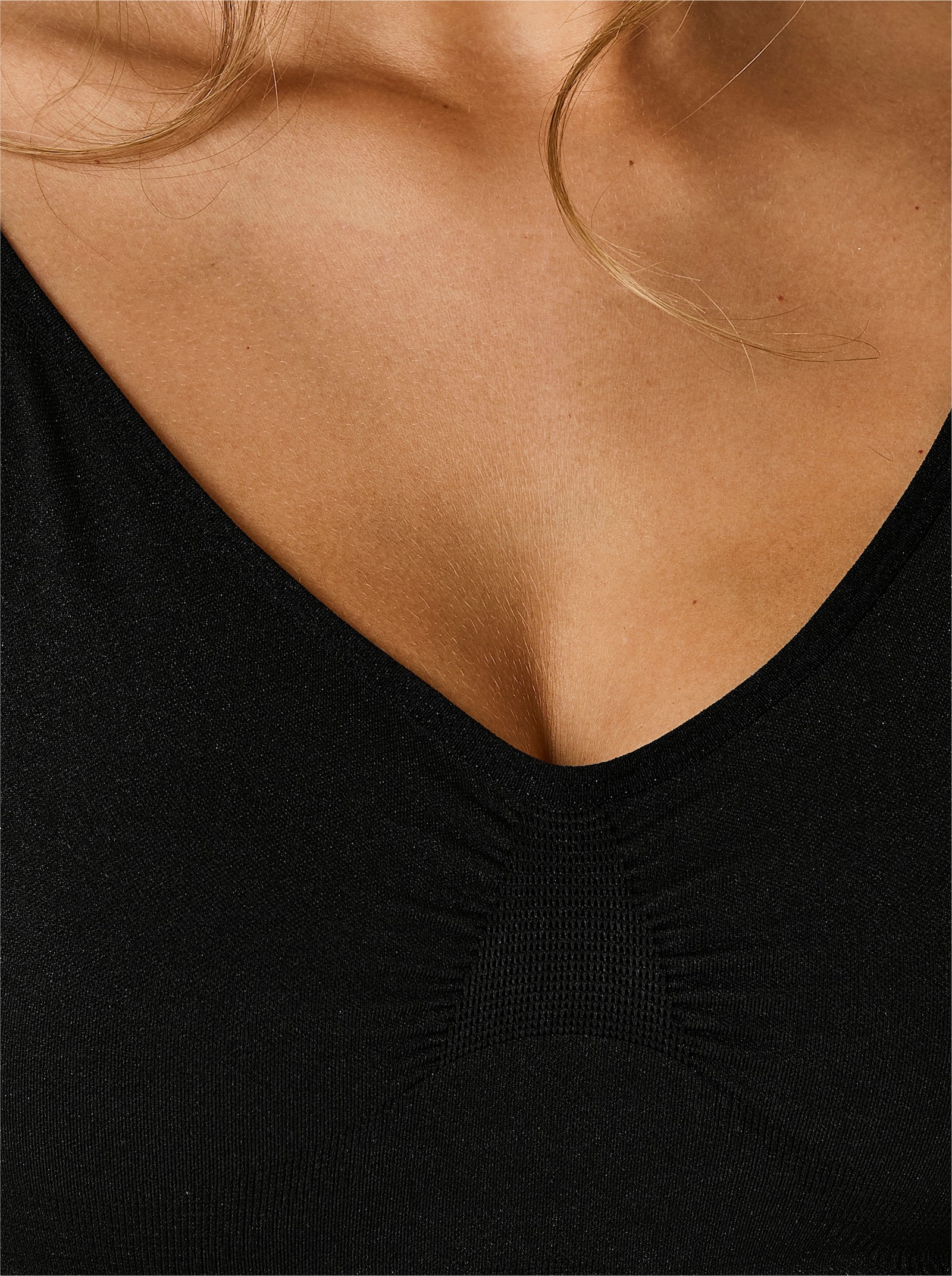 BH-Hemd ohne Bügel - schwarz