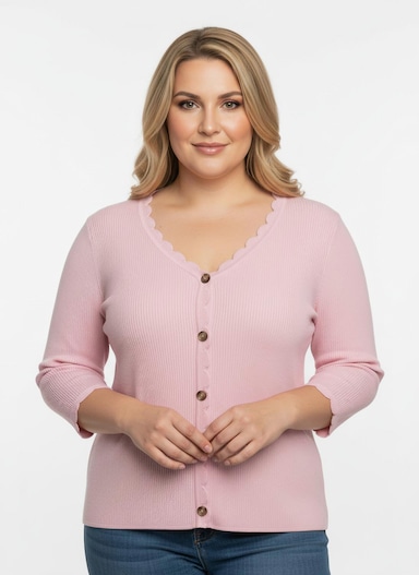 3/4 Arm-Pullover - rosenquarz
